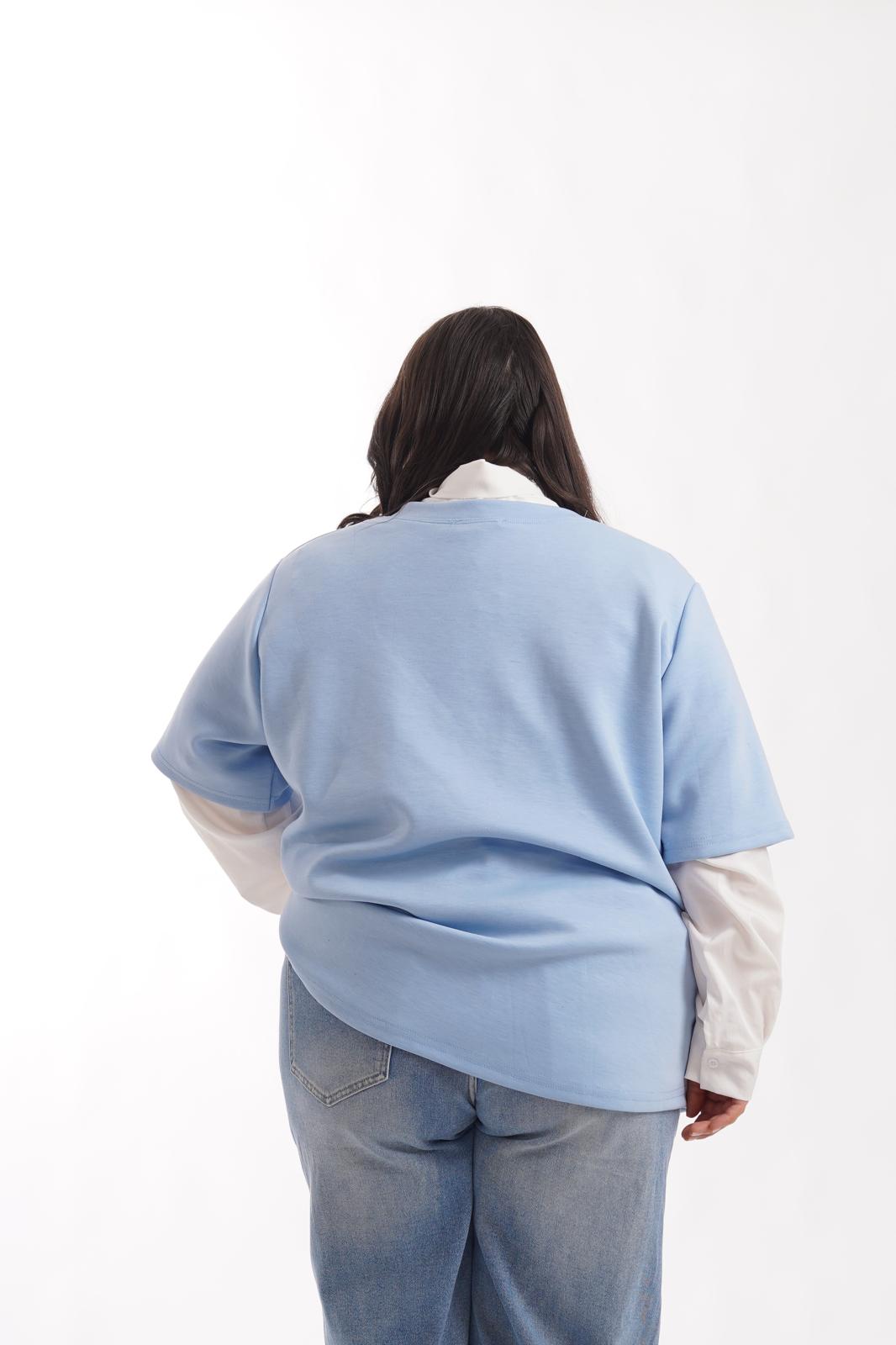 T-Shirt Heart Azzurro