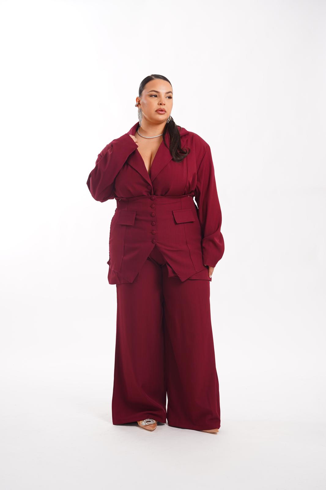 Tailleur Silhouette Bordeaux
