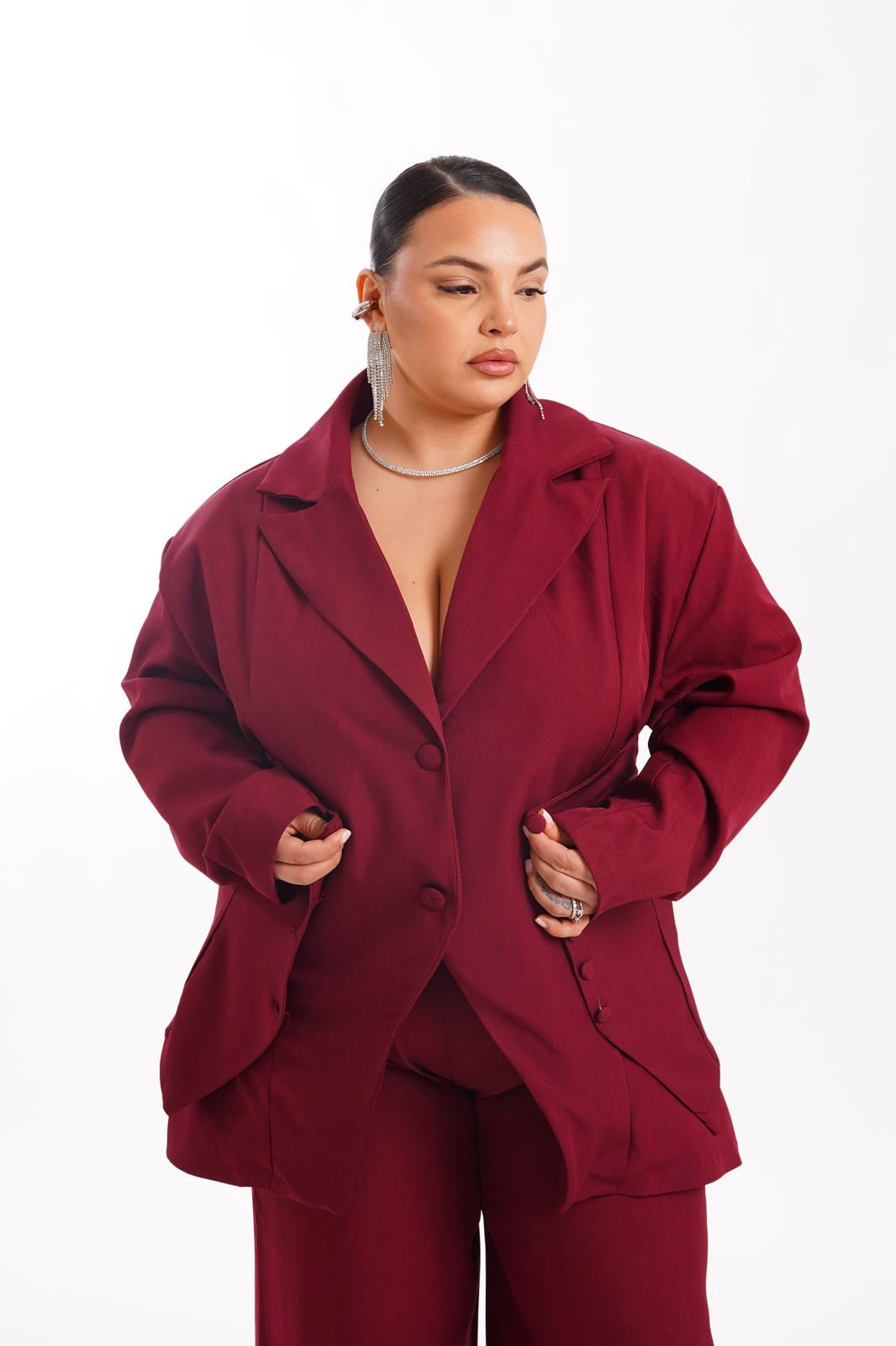 Tailleur Silhouette Bordeaux