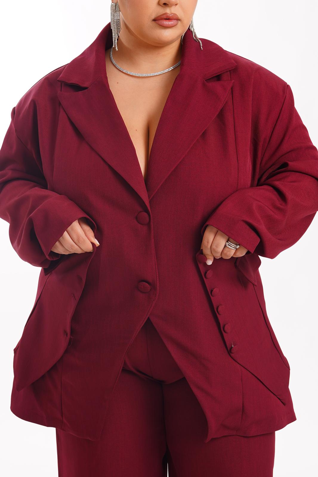 Tailleur Silhouette Bordeaux