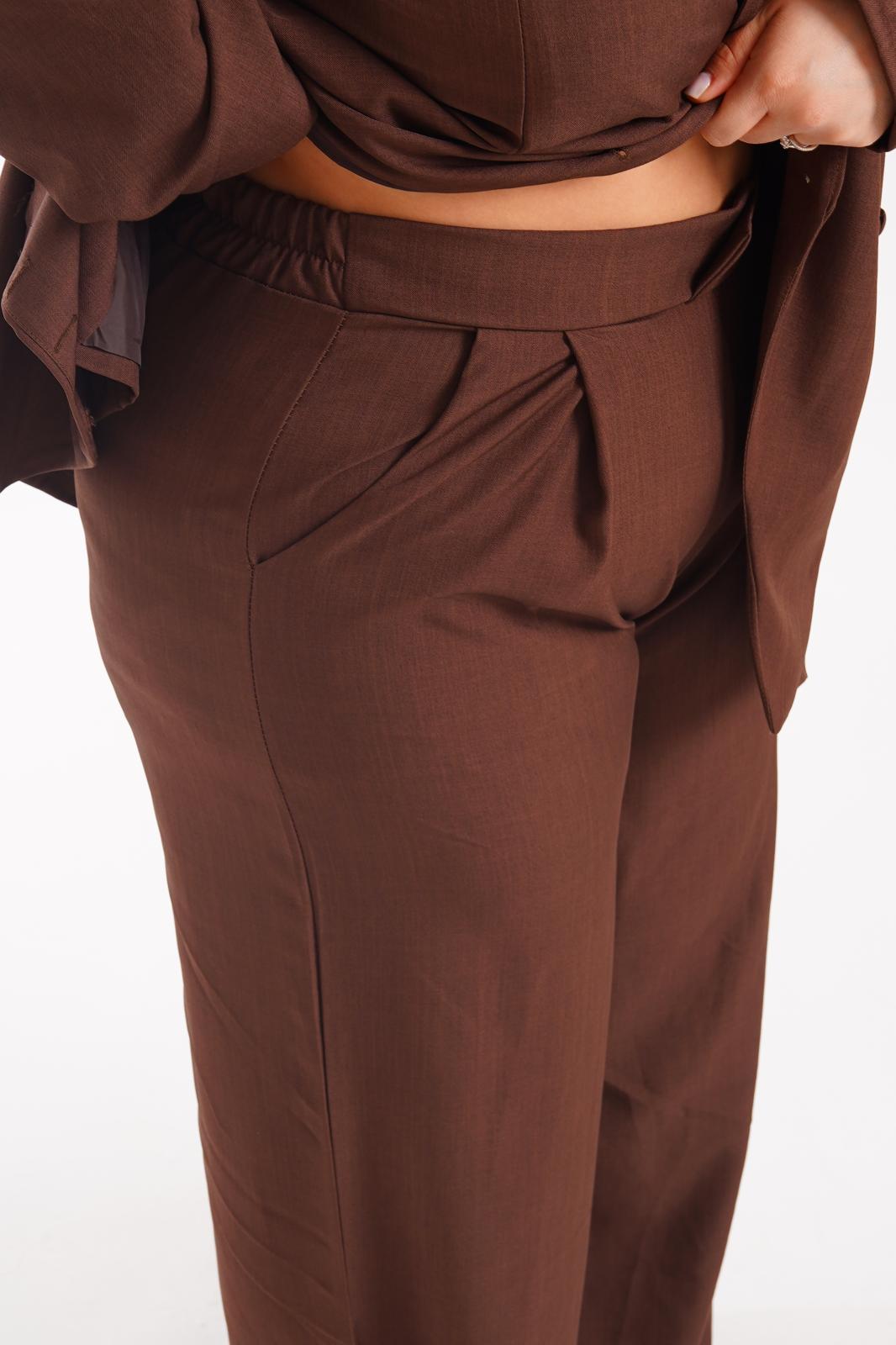 Tailleur Silhouette Marrone