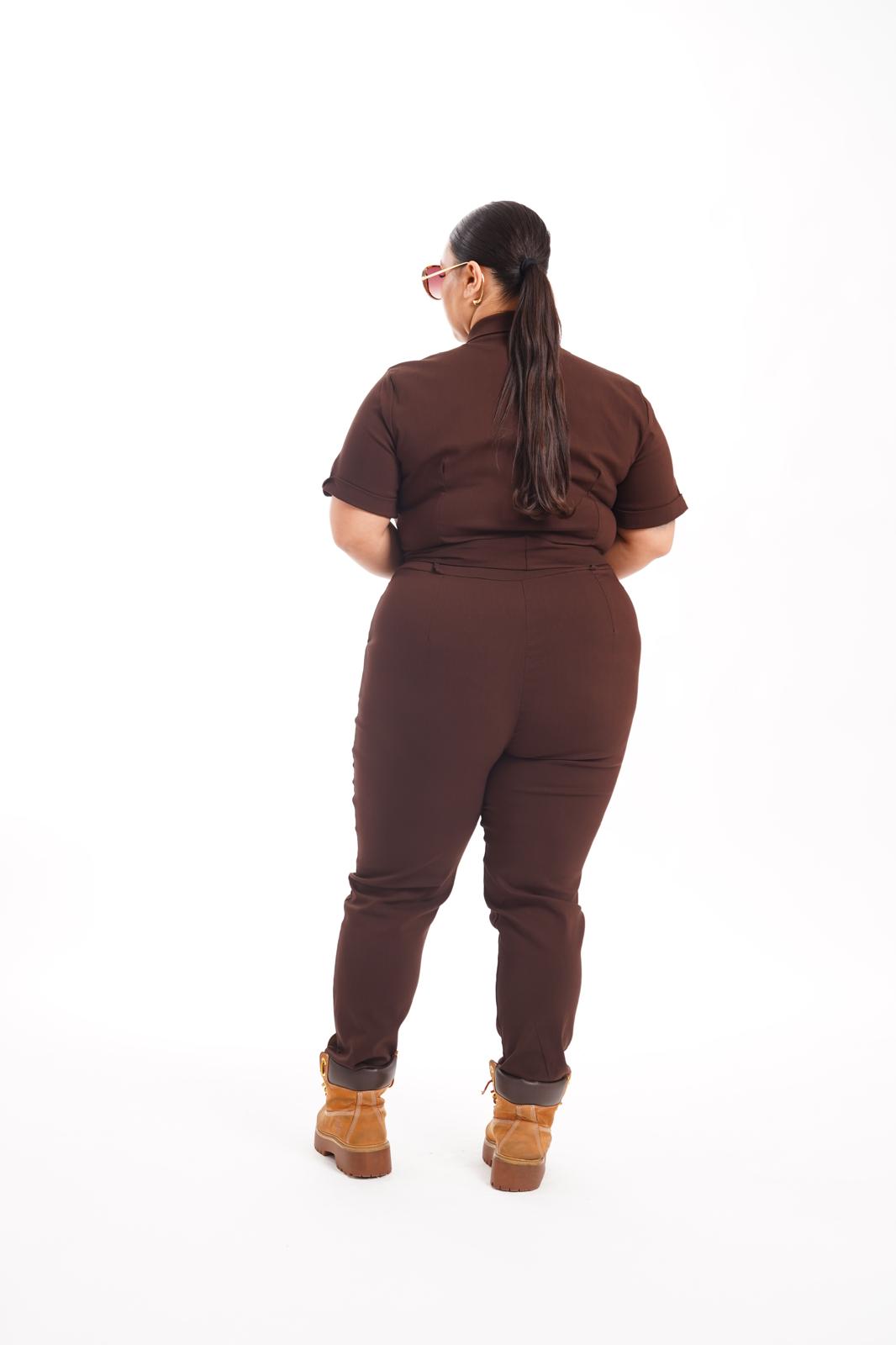 Tuta Metallic Marrone