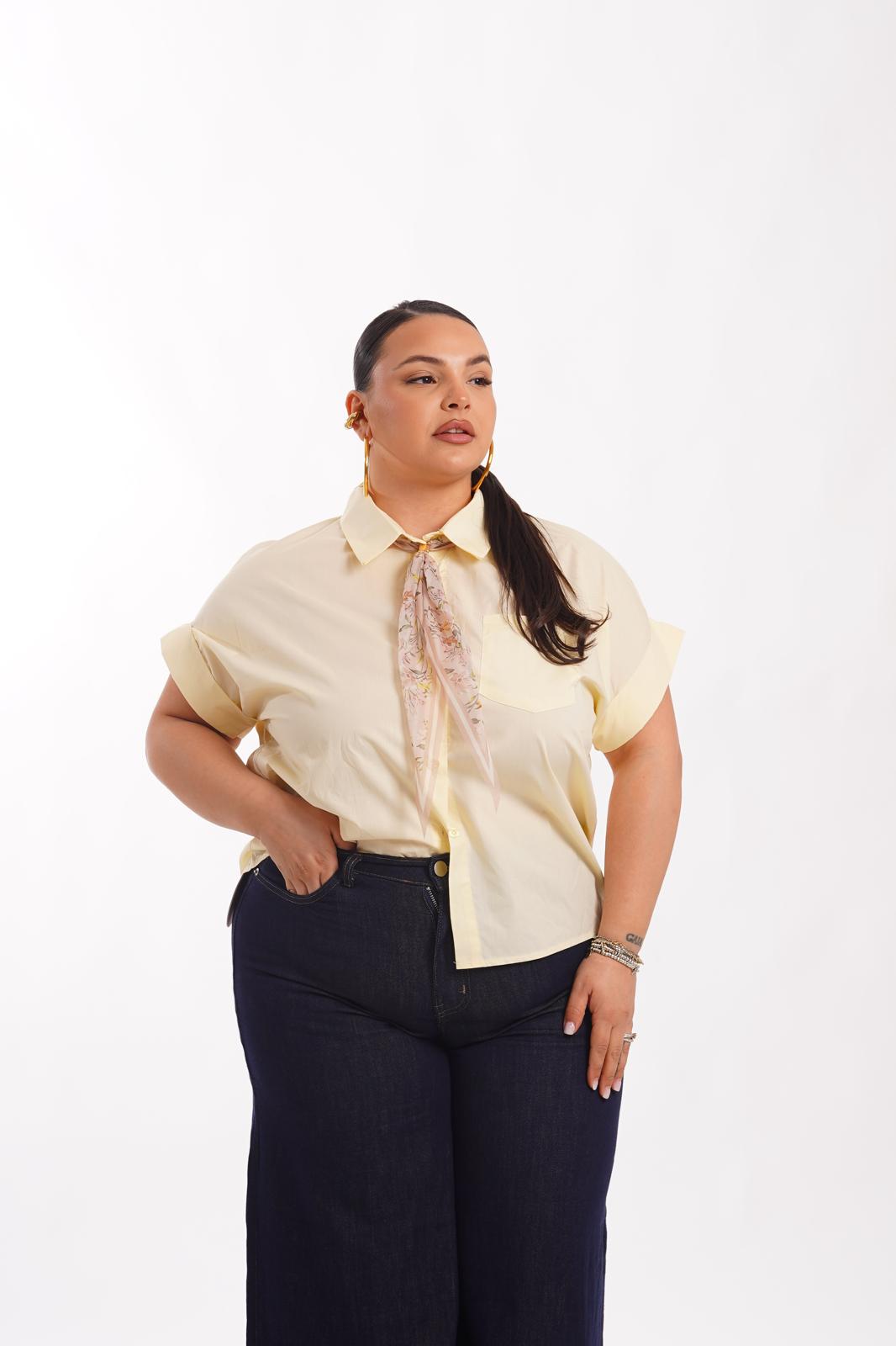 Camicia Flower Giallo