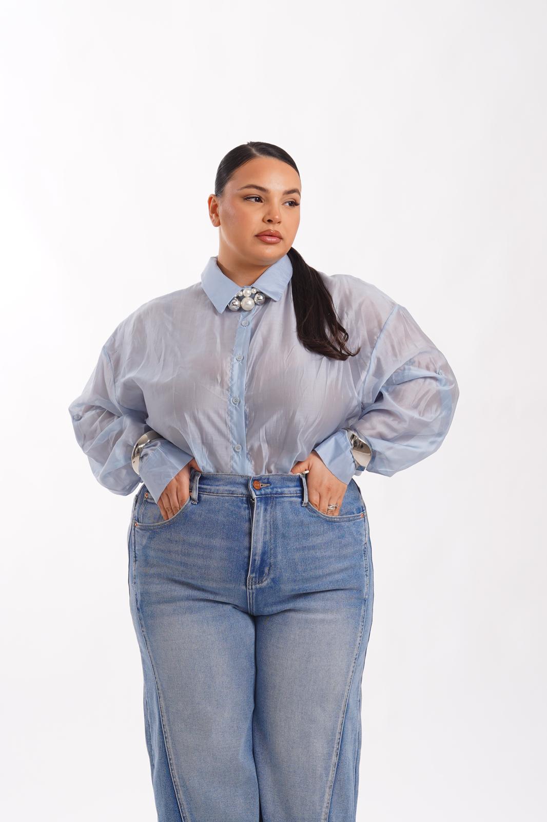 Camicia Bambola Azzurra