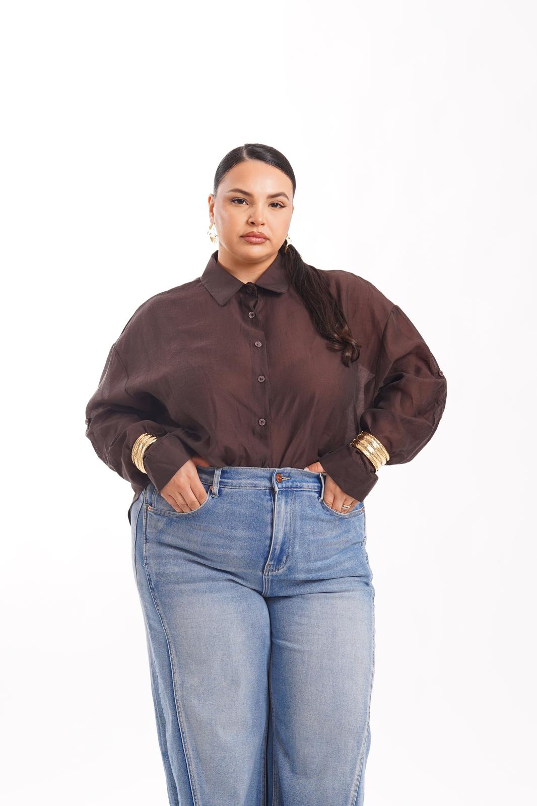 Camicia Bambola Marrone