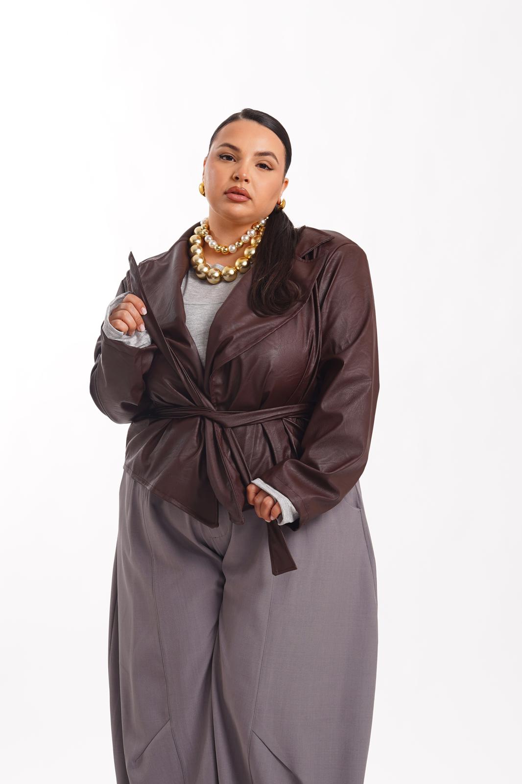 Giacca Milena Marrone