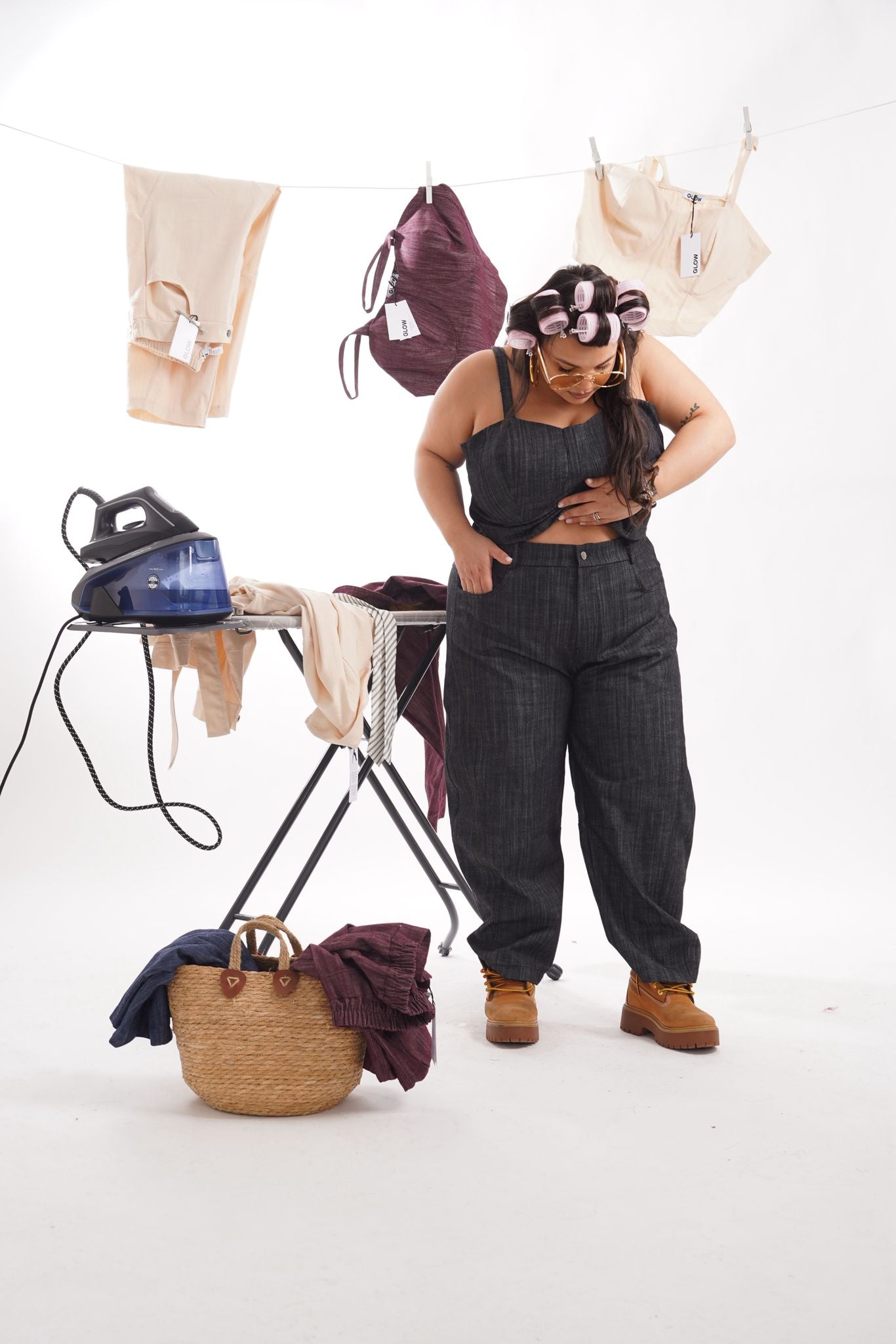 Pantalone Denim Addicted Nero