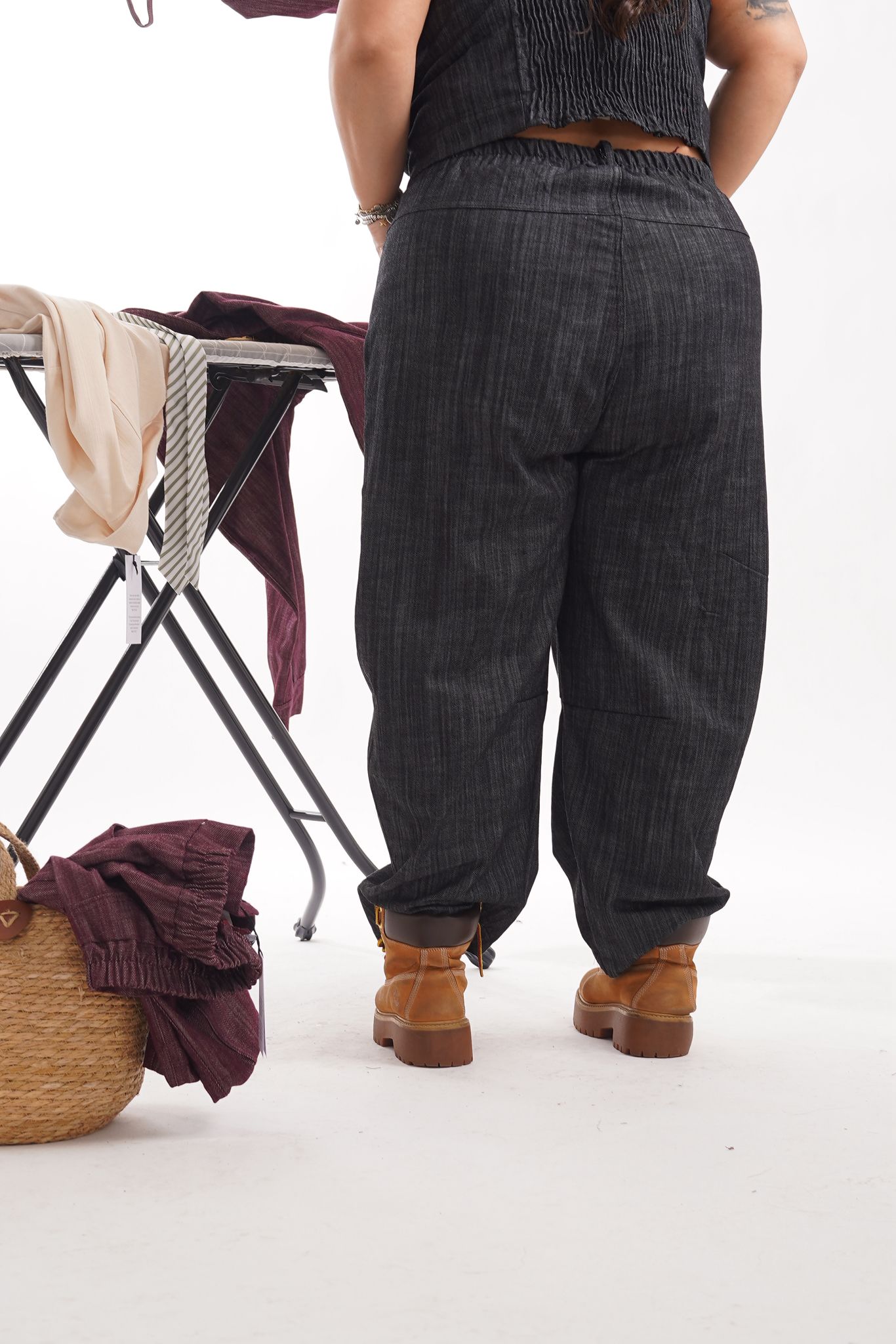 Pantalone Denim Addicted Nero