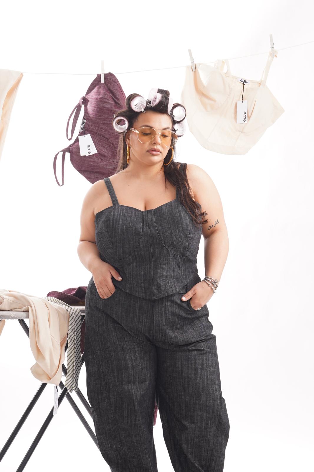 Top Denim Addicted Nero