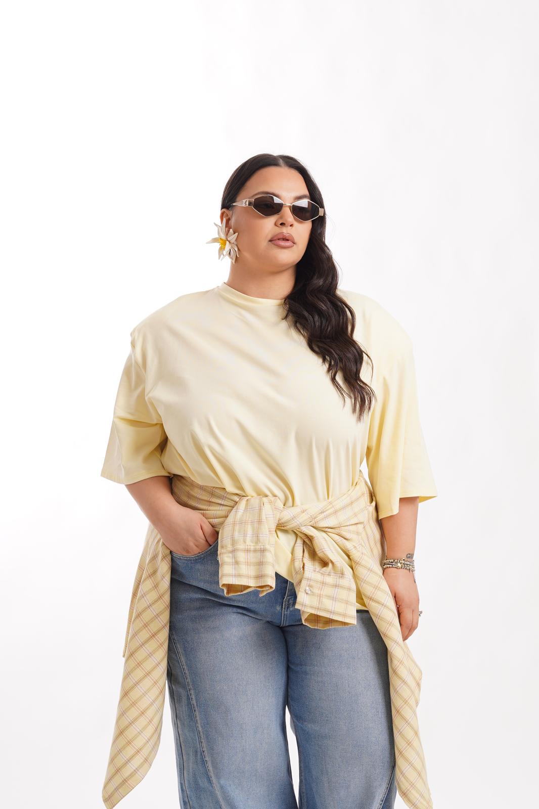 Maglia Con Spalline 80'S Giallo