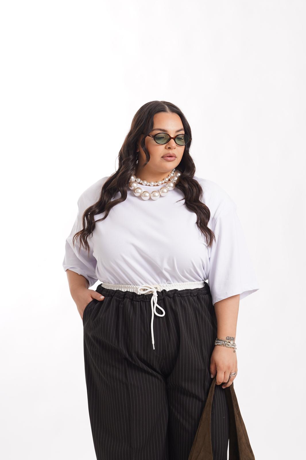 Maglia Con Spalline 80'S Bianco