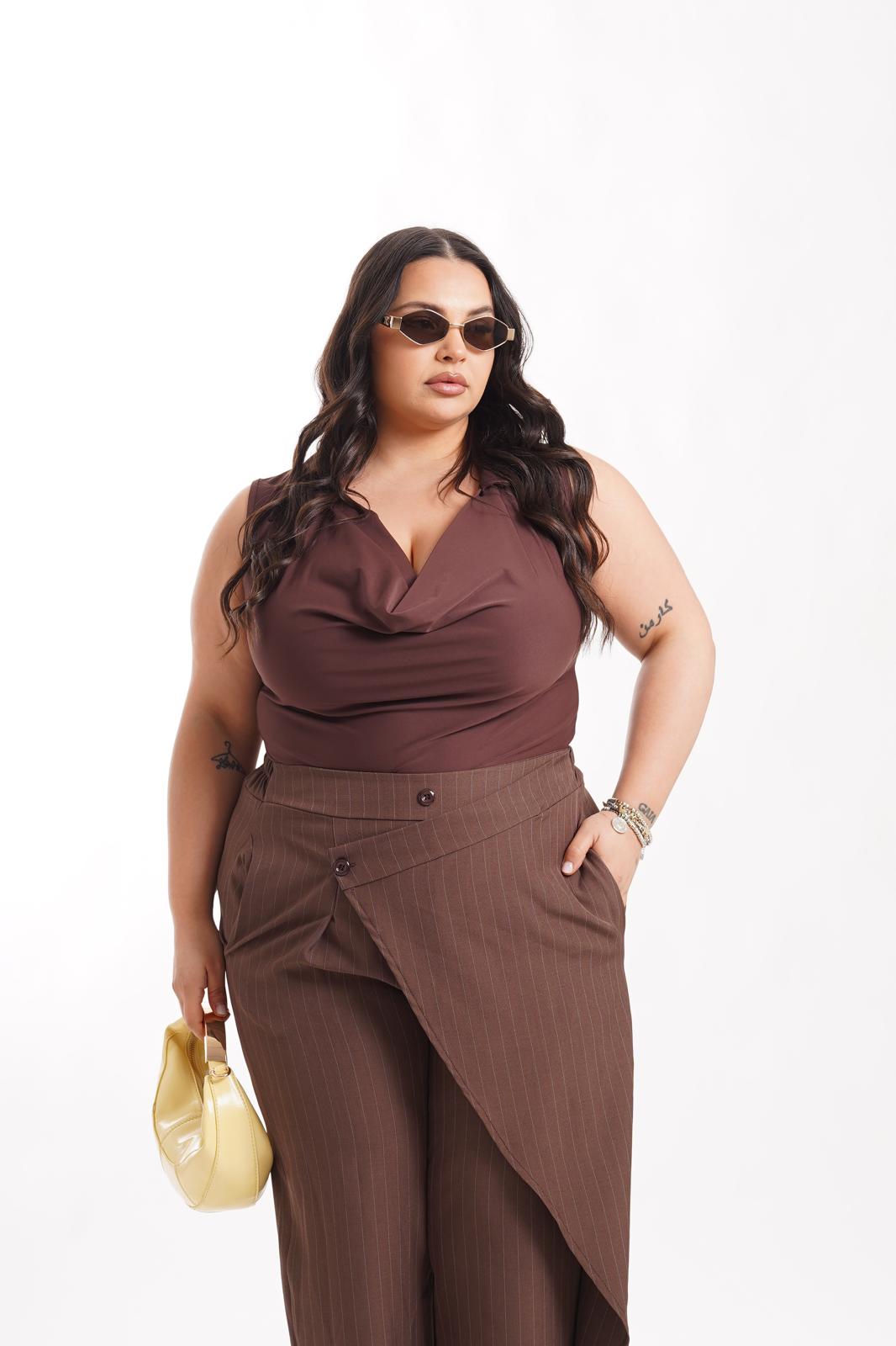 Body Rouches Marrone