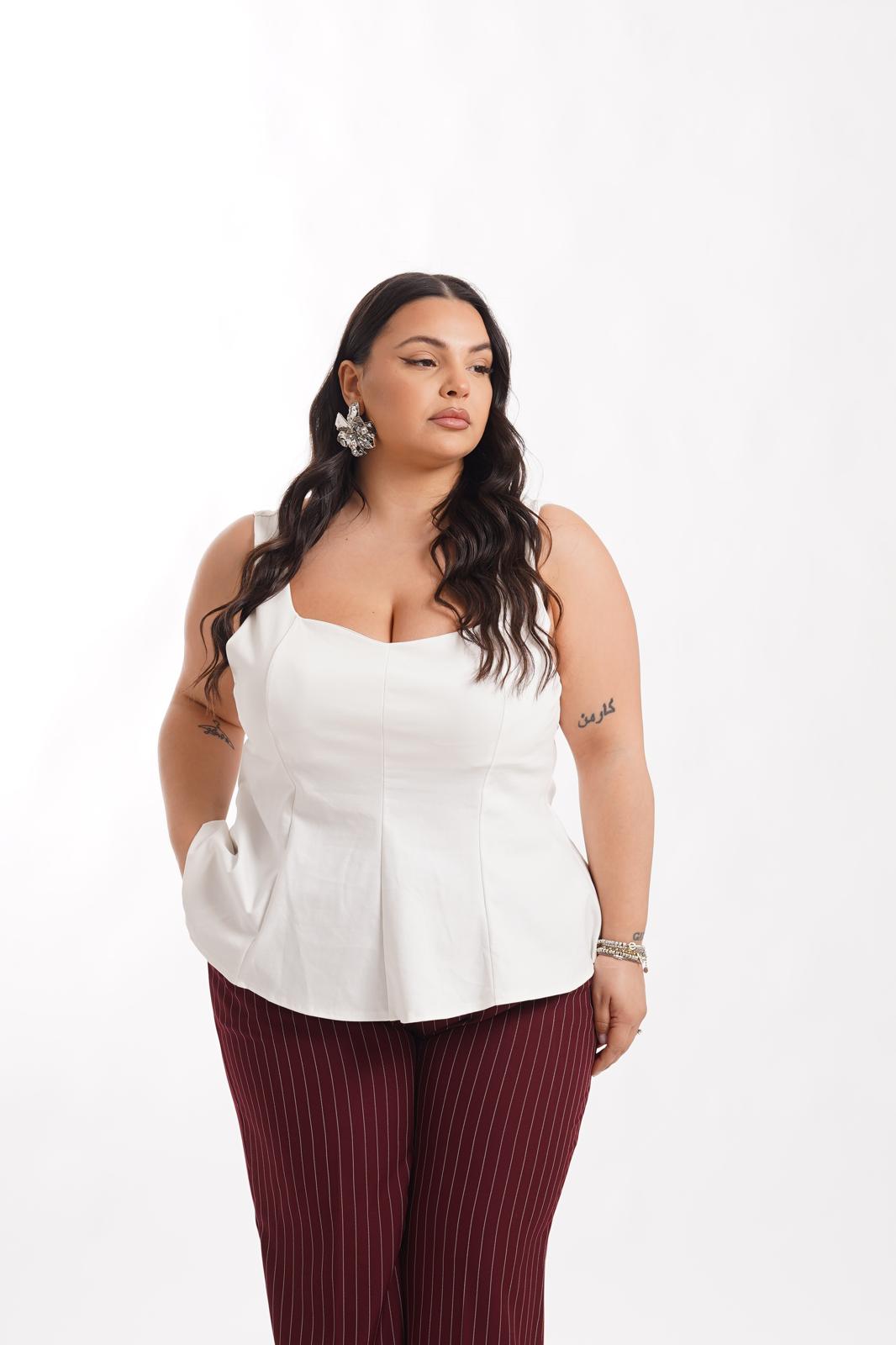 Corpetto Marsilia Bianco