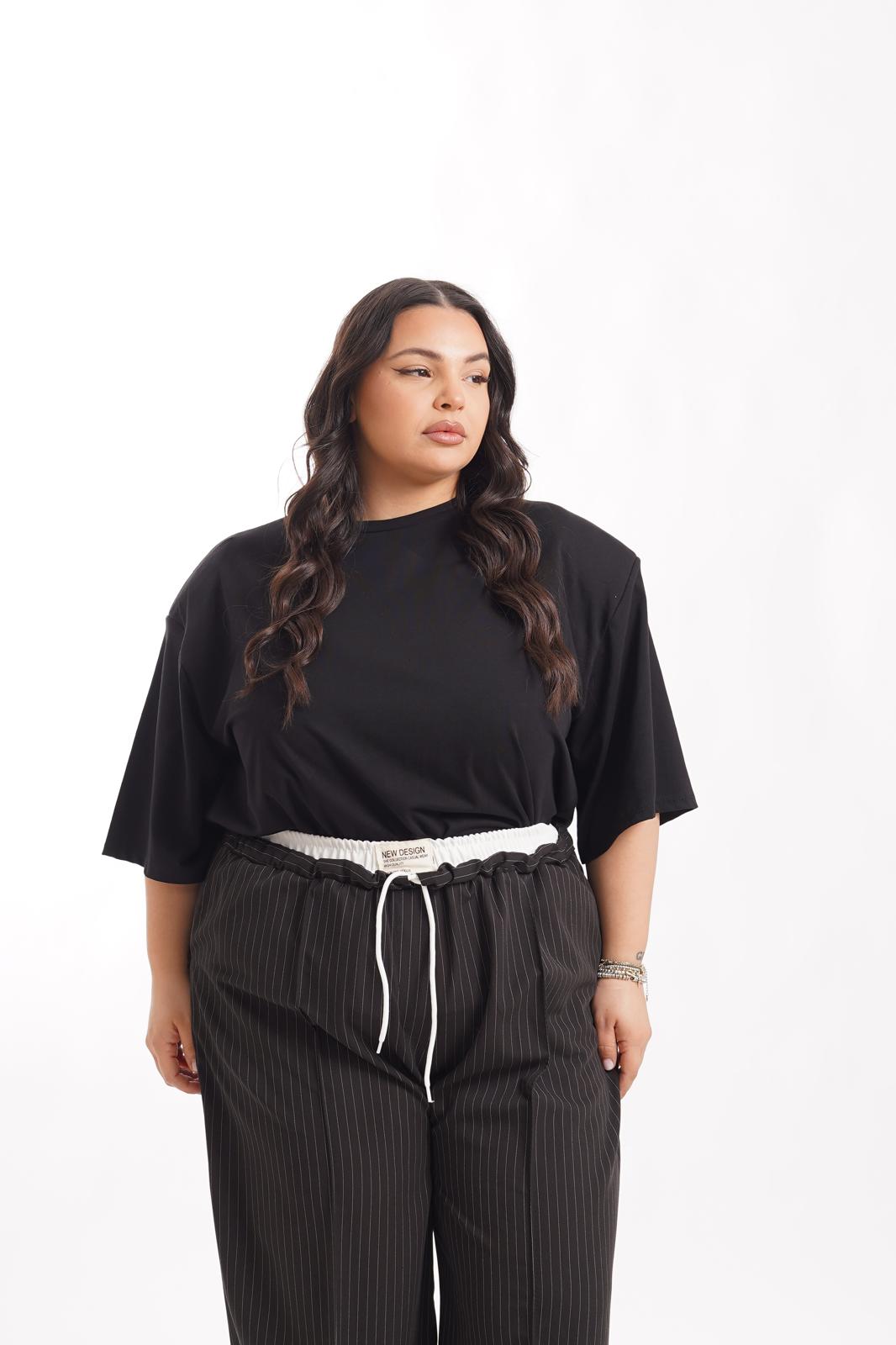 Maglia Con Spalline 80'S Nero