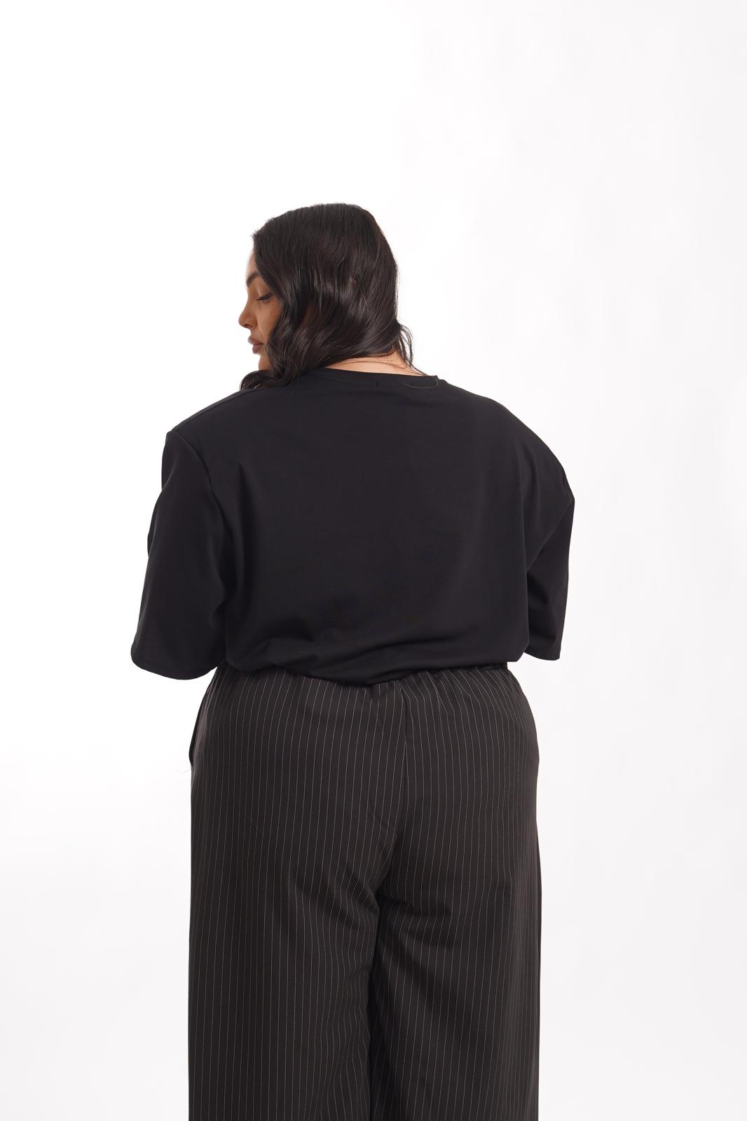 Maglia Con Spalline 80'S Nero