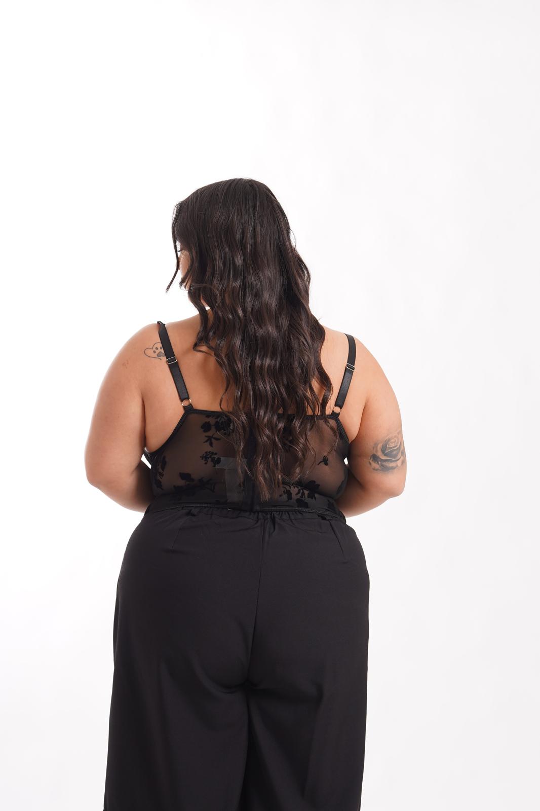 Corsetto 2686 Fiori Nero