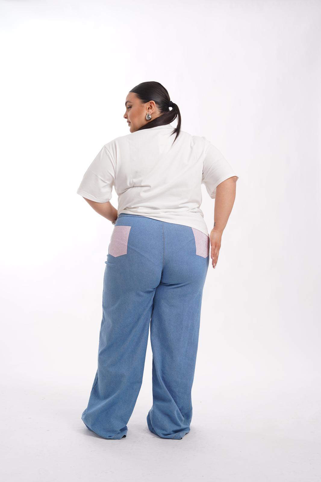 Jeans Pocket Shine Chiaro