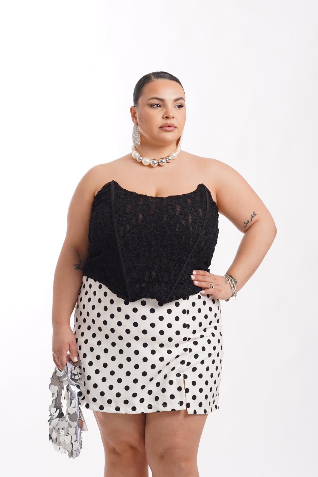 Corsetto In Pizzo Nero