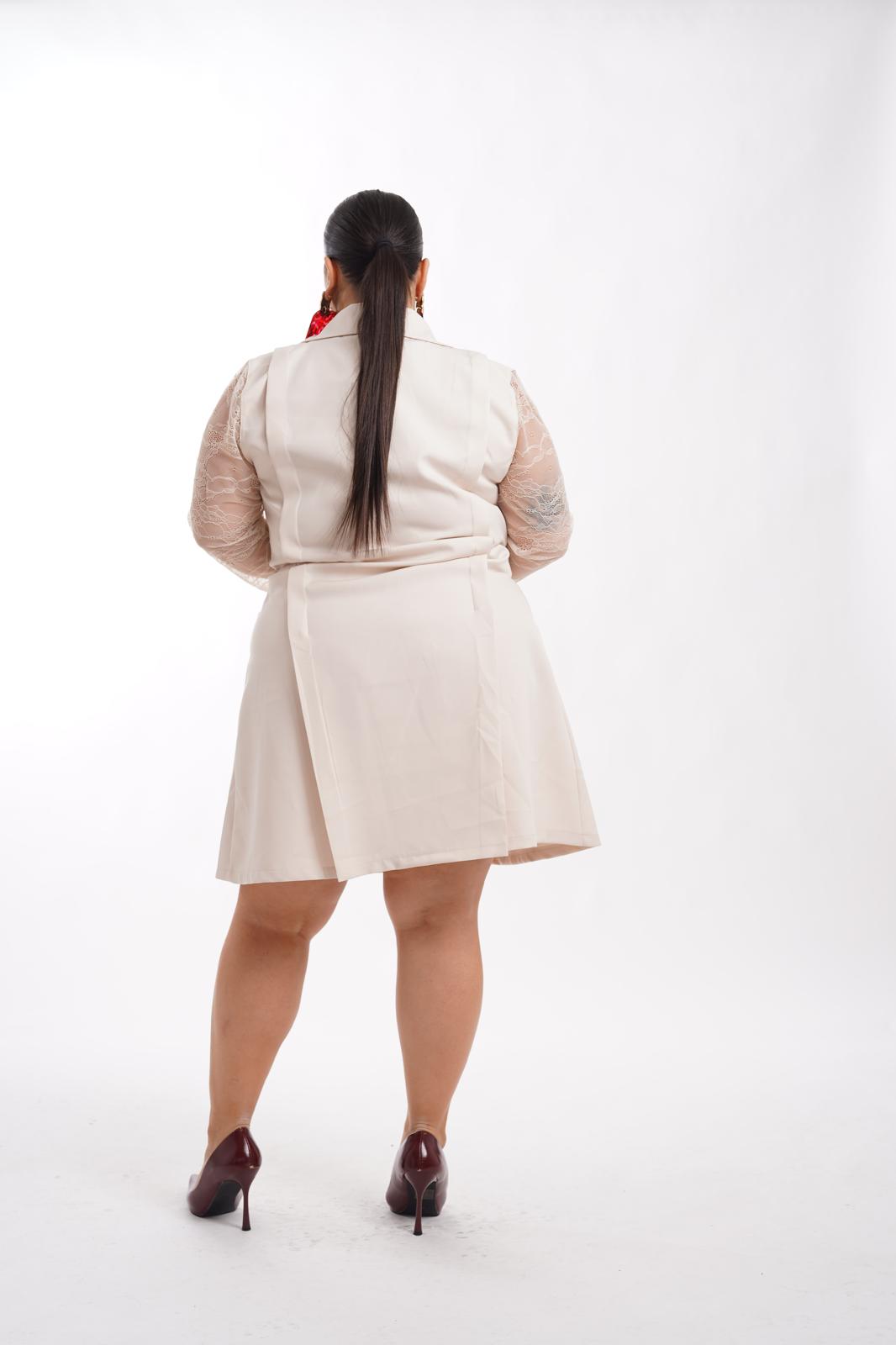 Dress A Giacca Morena Panna