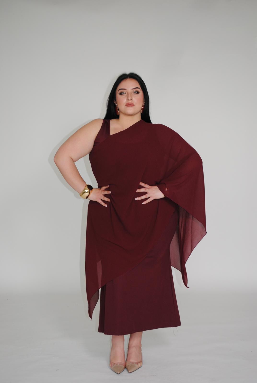 Abito Valerie Bordeaux
