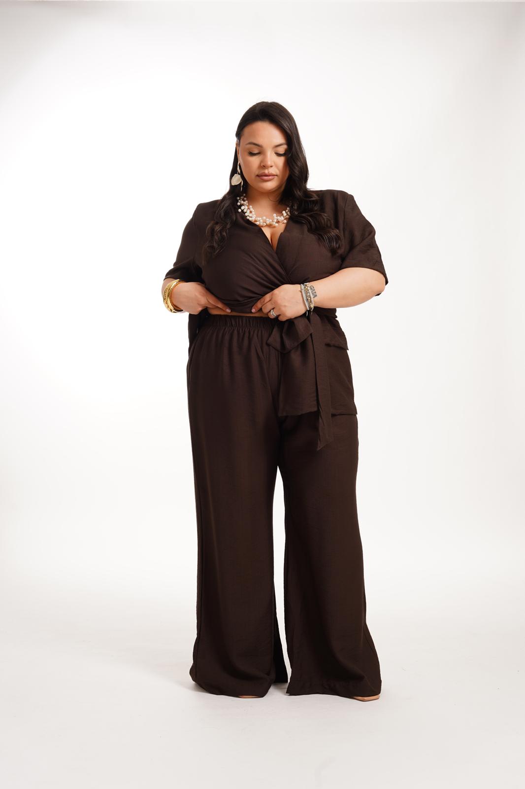 Tailleur Just West Marrone