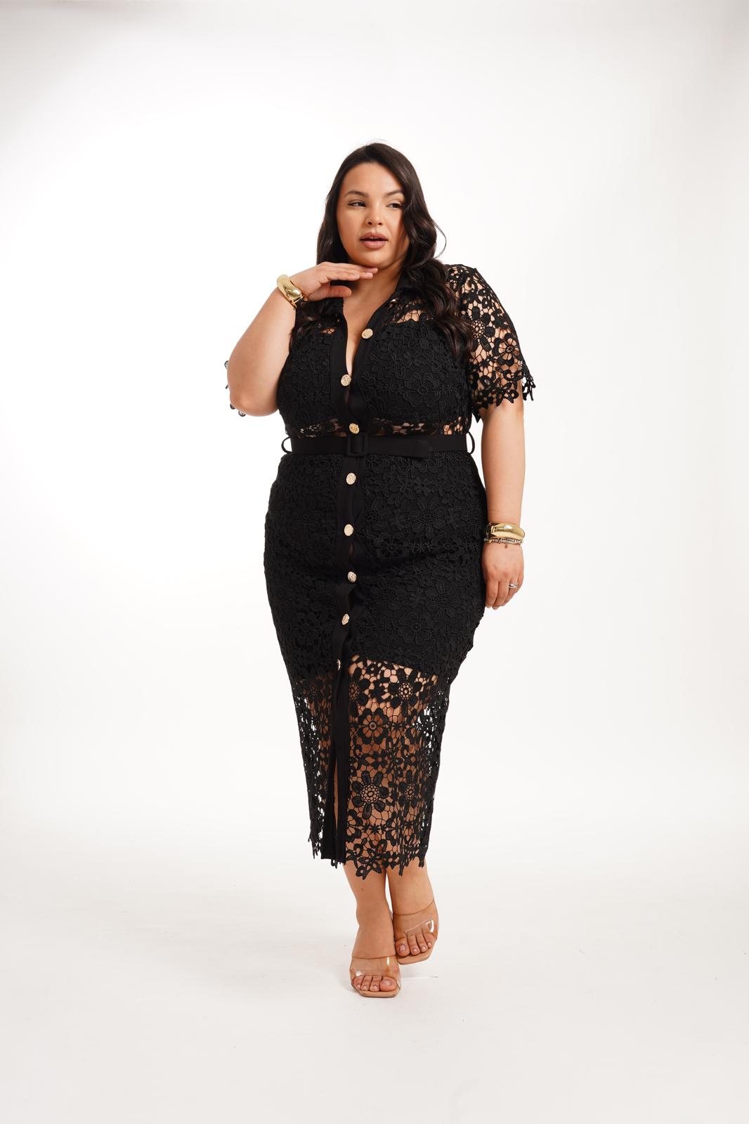 Dress Longuette Nero
