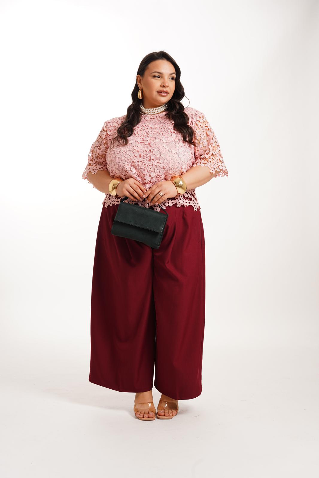 Pantalone Ludovica Bordeaux