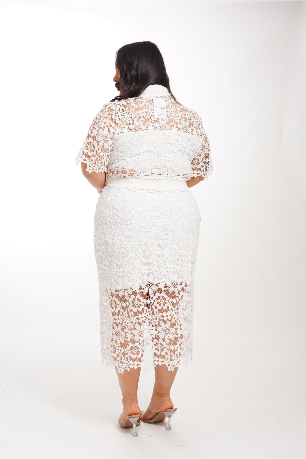 Dress Longuette Bianco