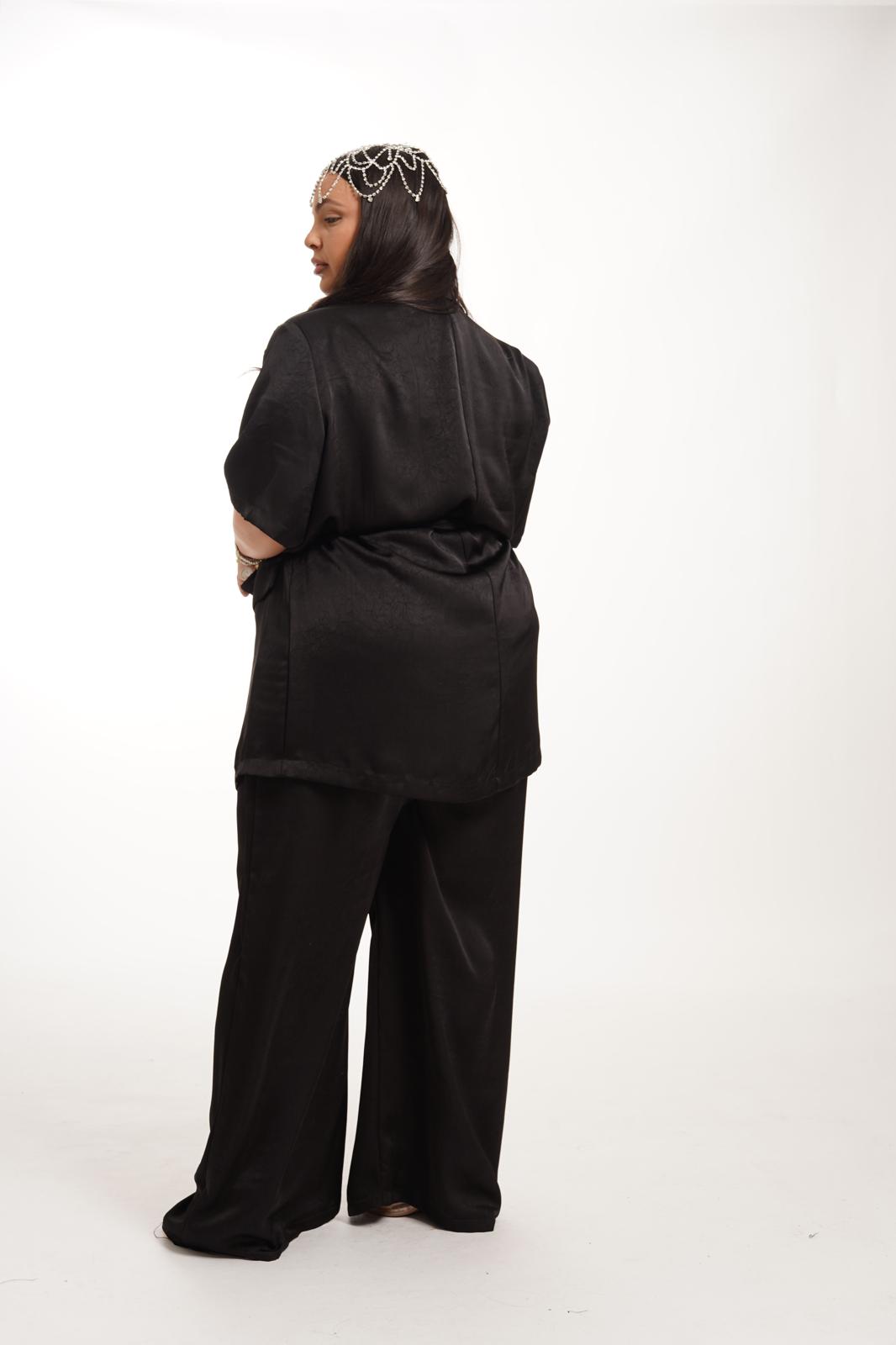 Tailleur In Raso Jessy Nero