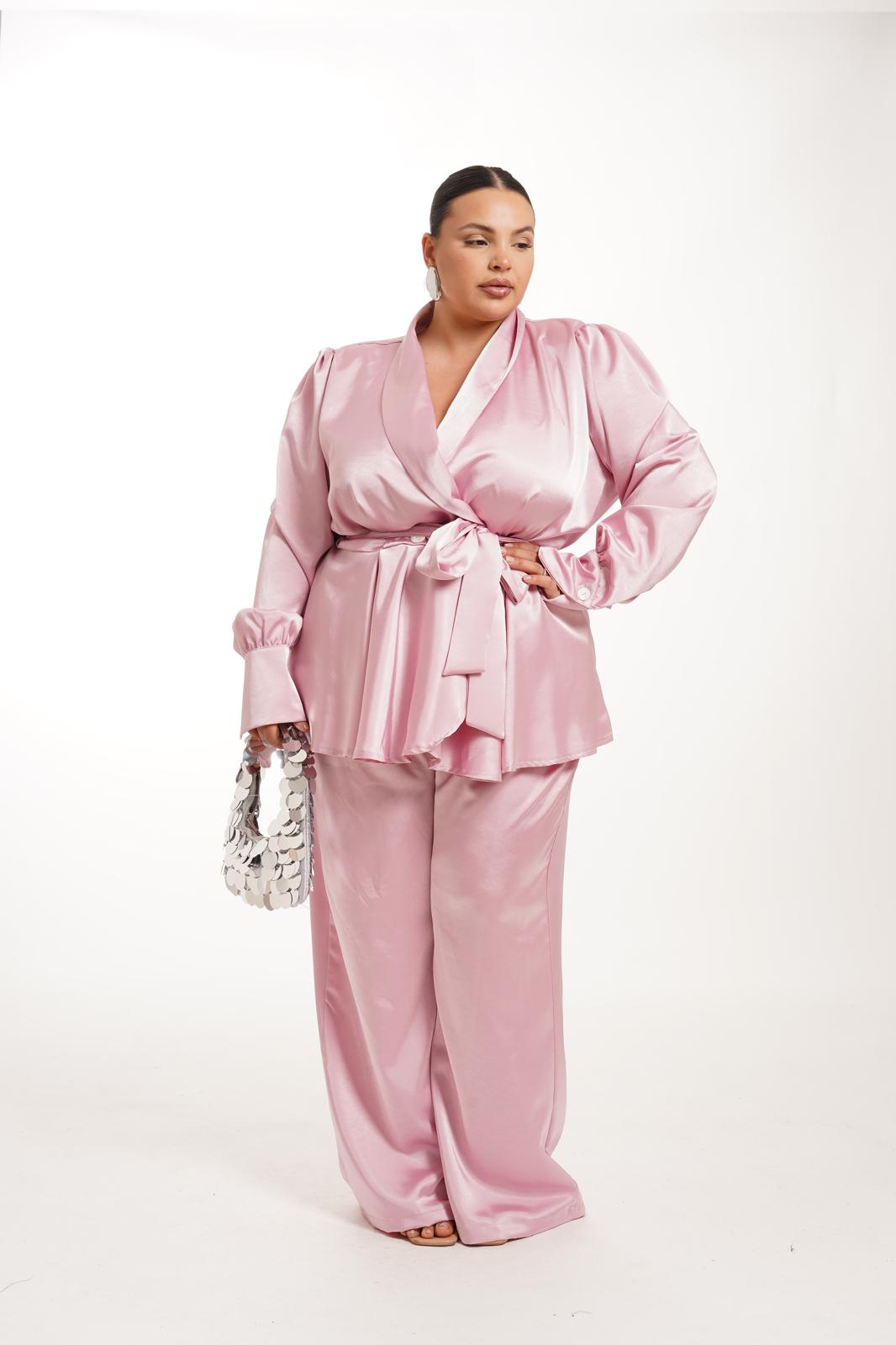 Tailleur In Raso Venice Rosa