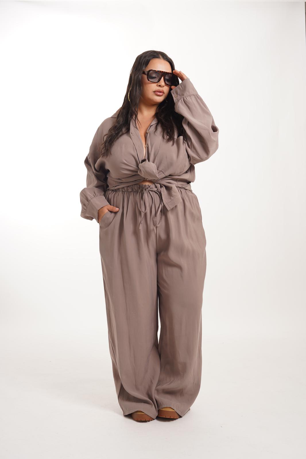Coordinato Rihanna Tortora