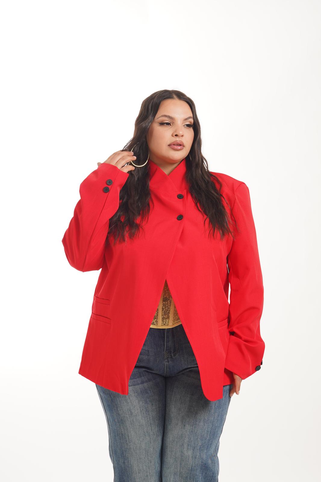 Giacca Trasversale Matilda Rossa