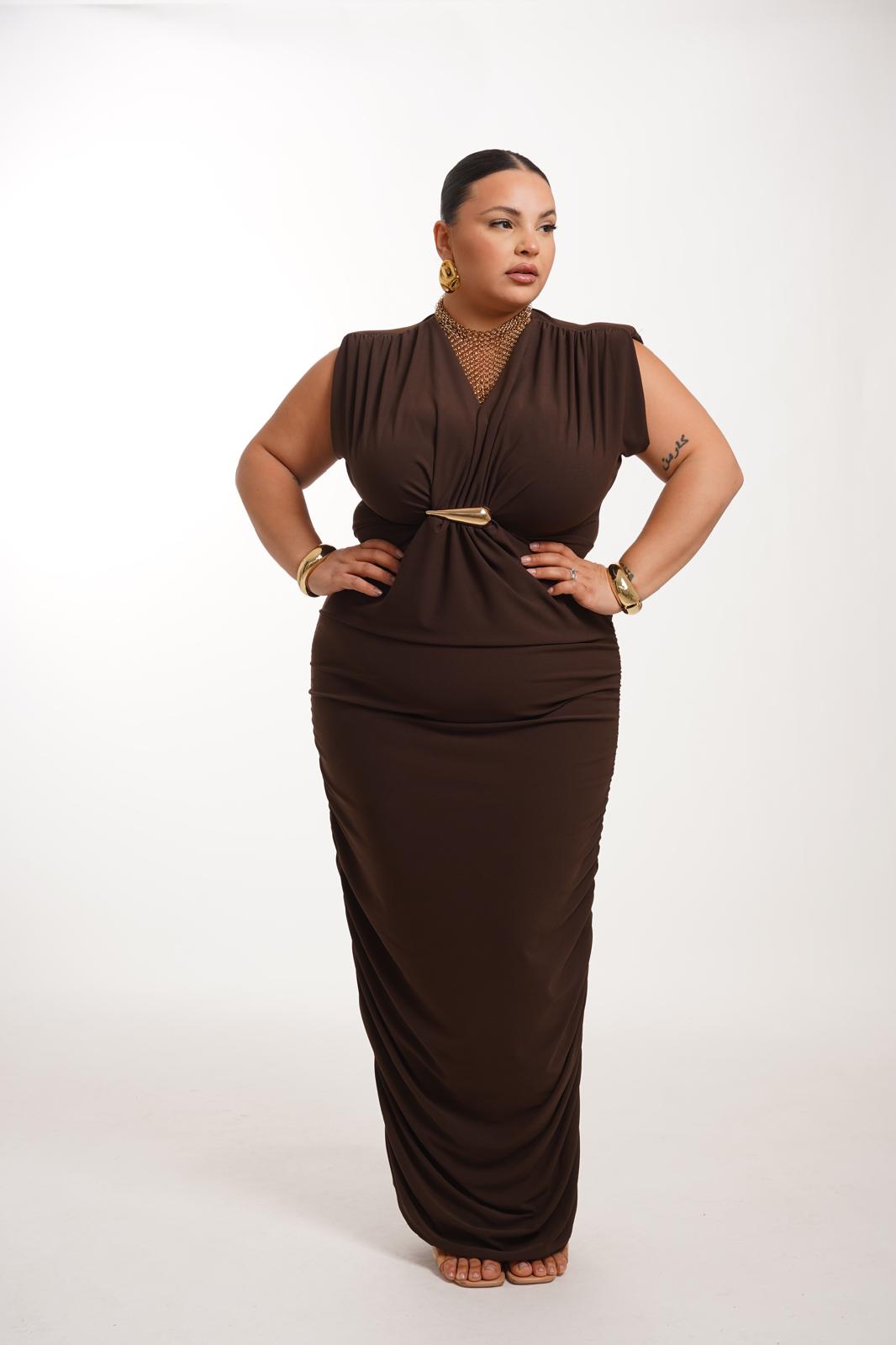 Dress Elda Marrone
