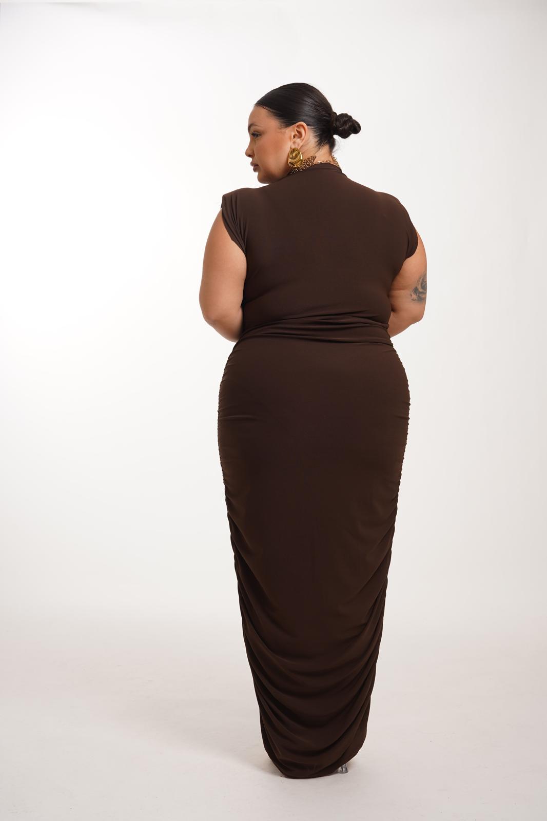 Dress Elda Marrone