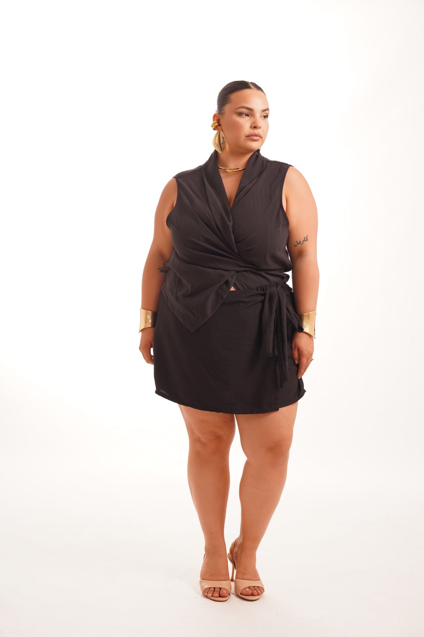 Blusa Chic Portafoglio Nera