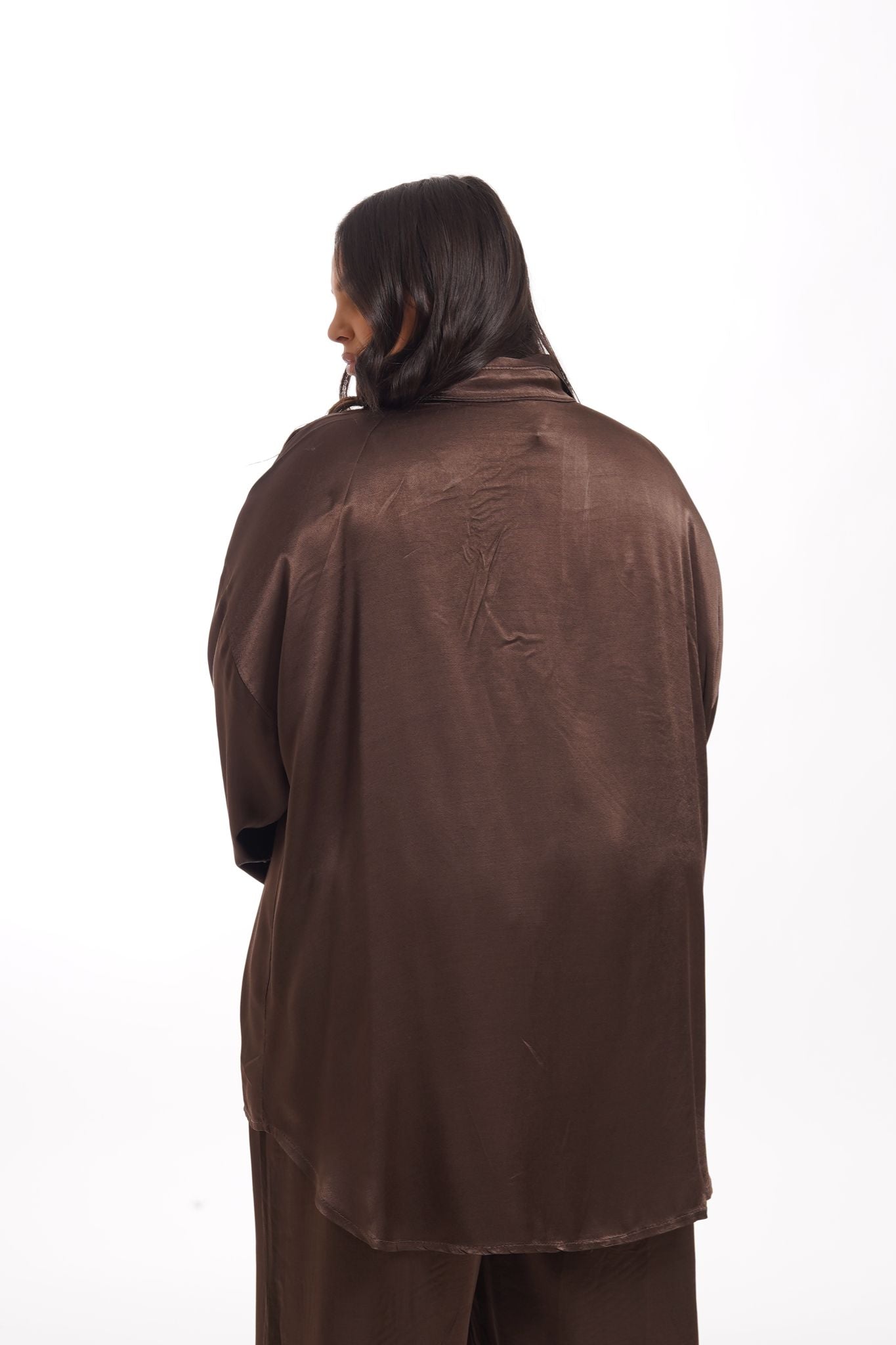 Camicia Satine Marrone