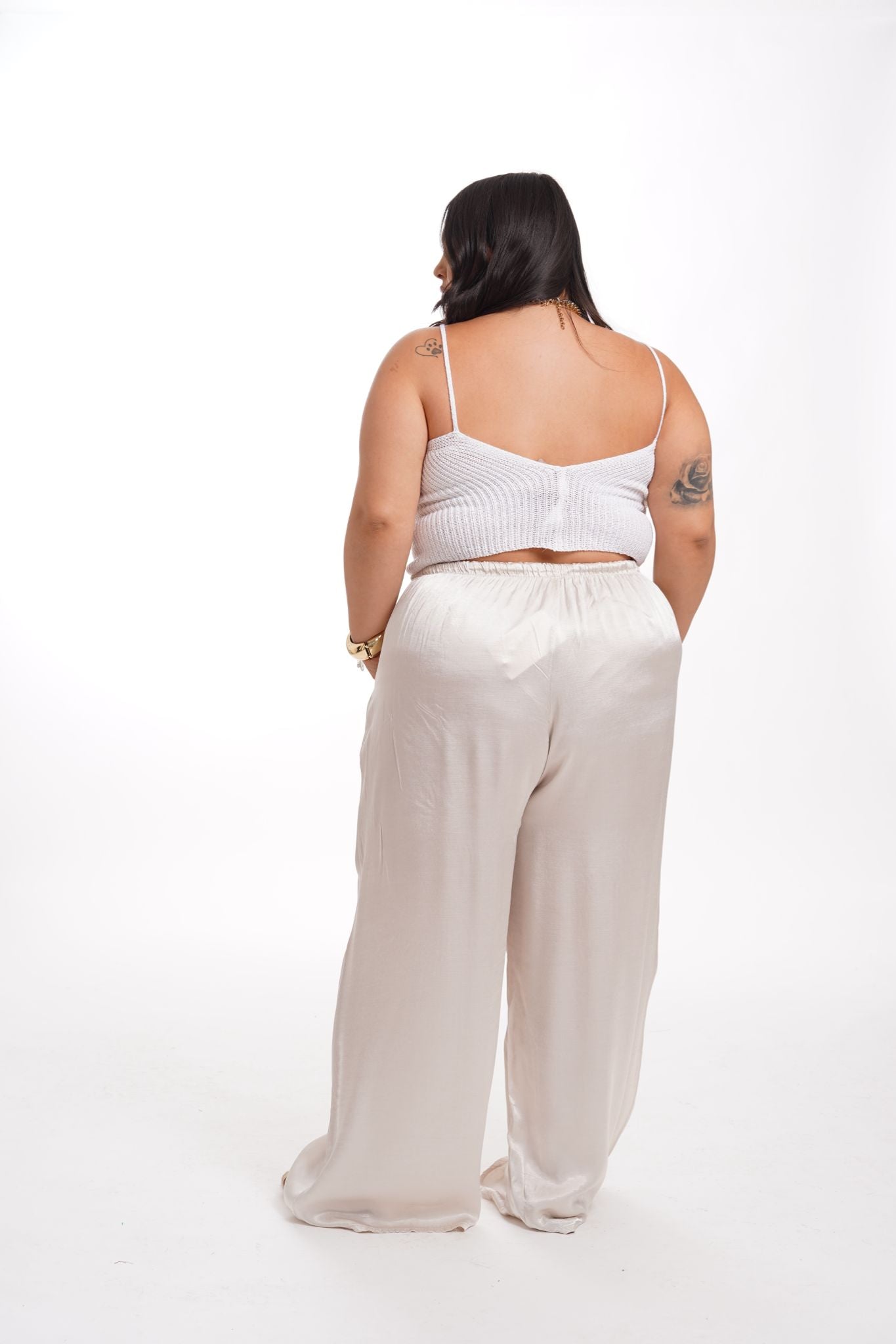 Pantalone Satine Panna
