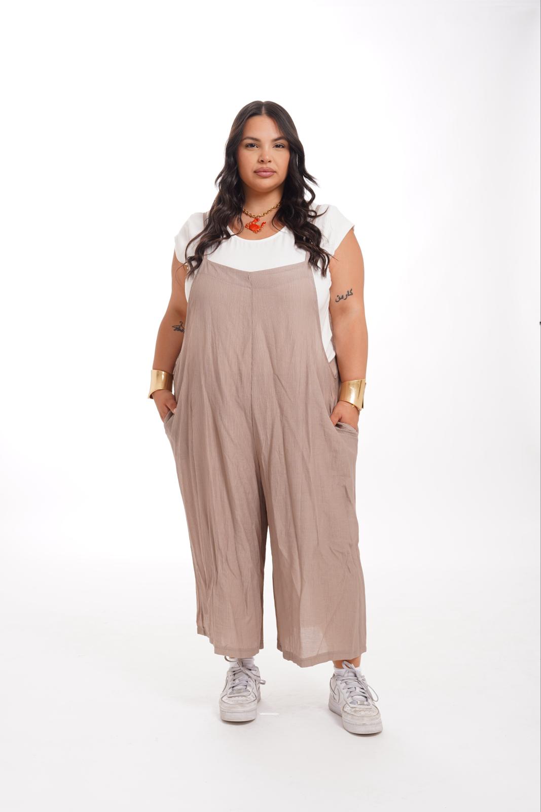 Tuta Con Shirt Tortora