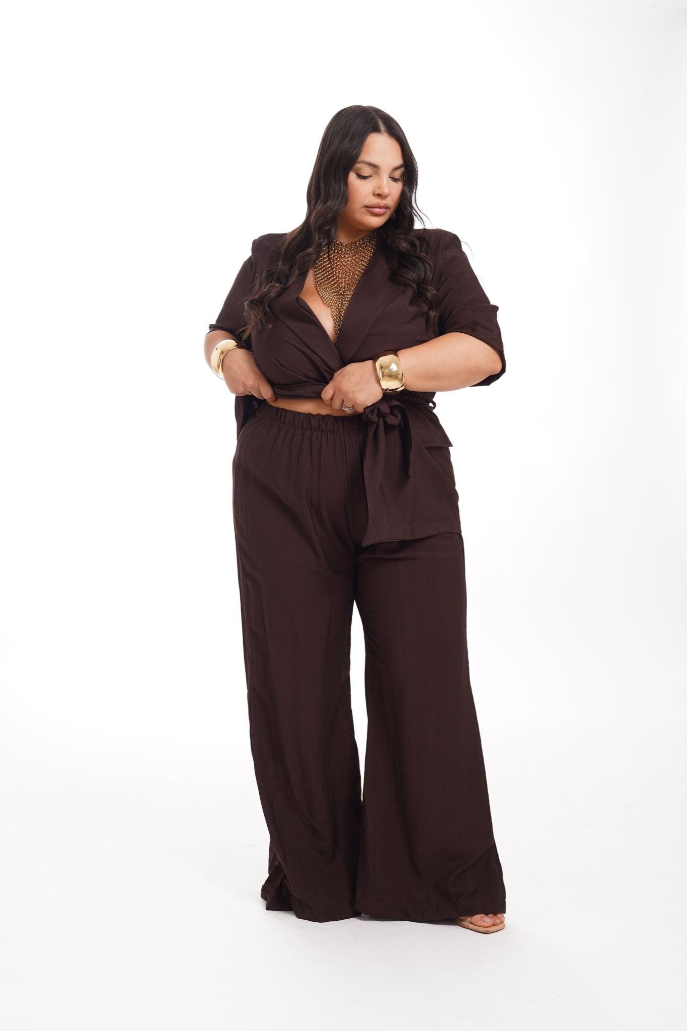 Tailleur Prudence Marrone