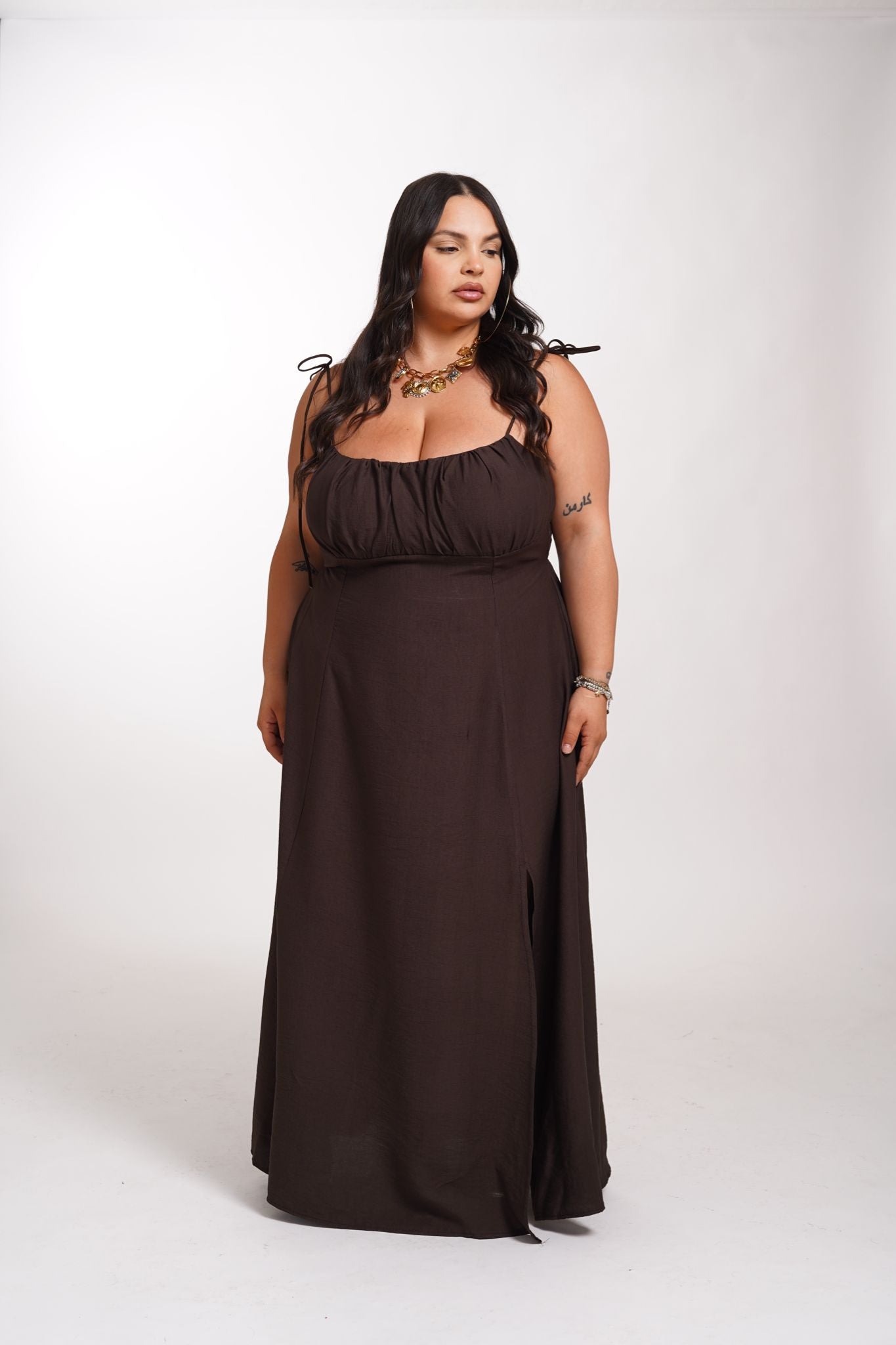 Dress Ginny 333 Marrone