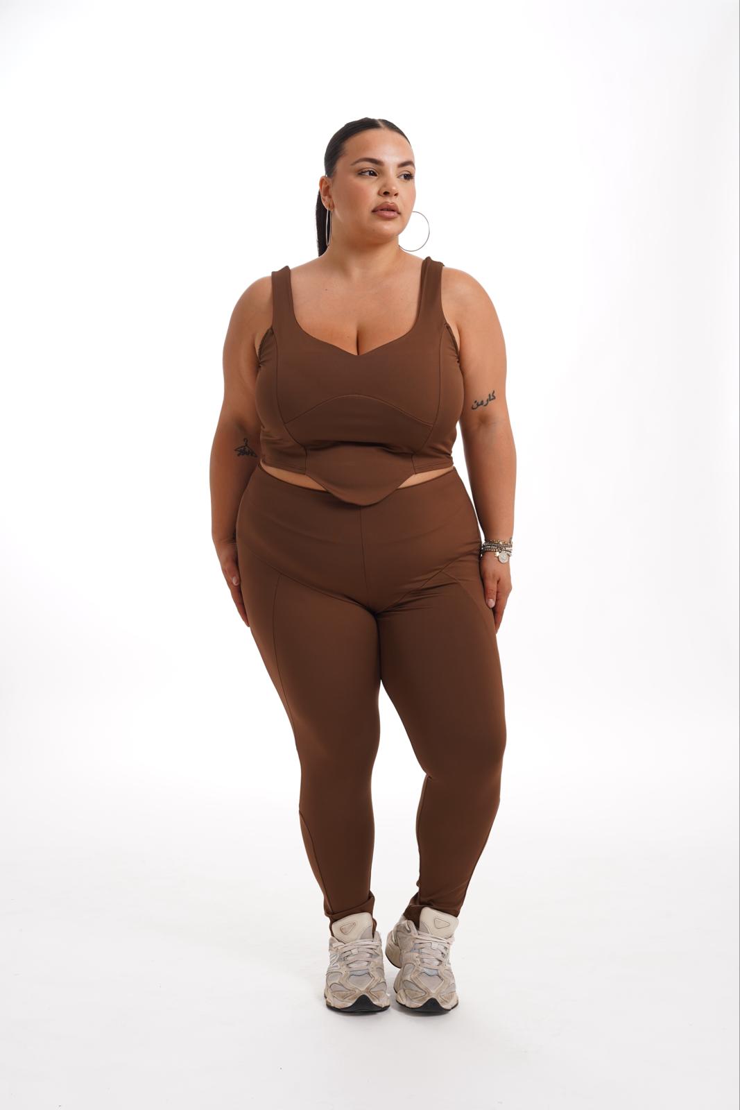 Leggings Core Marrone
