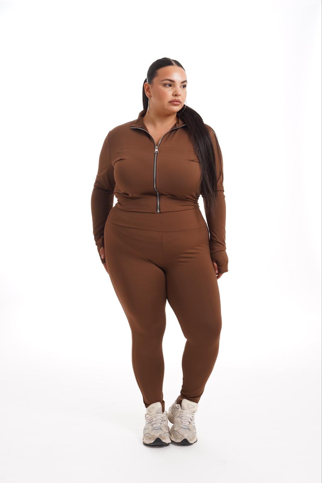 Leggings Studio Marrone