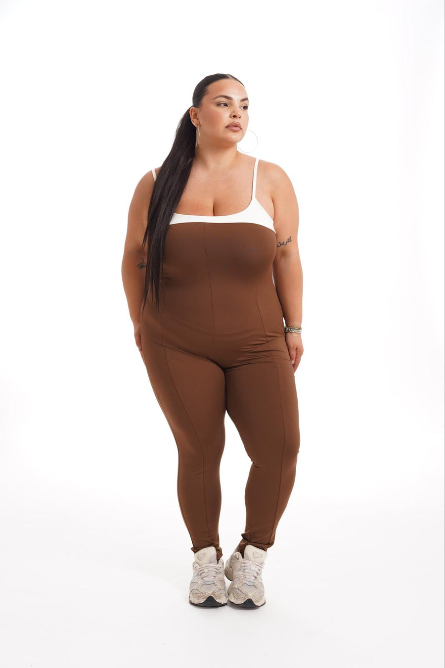 Tuta Intera Shape Marrone