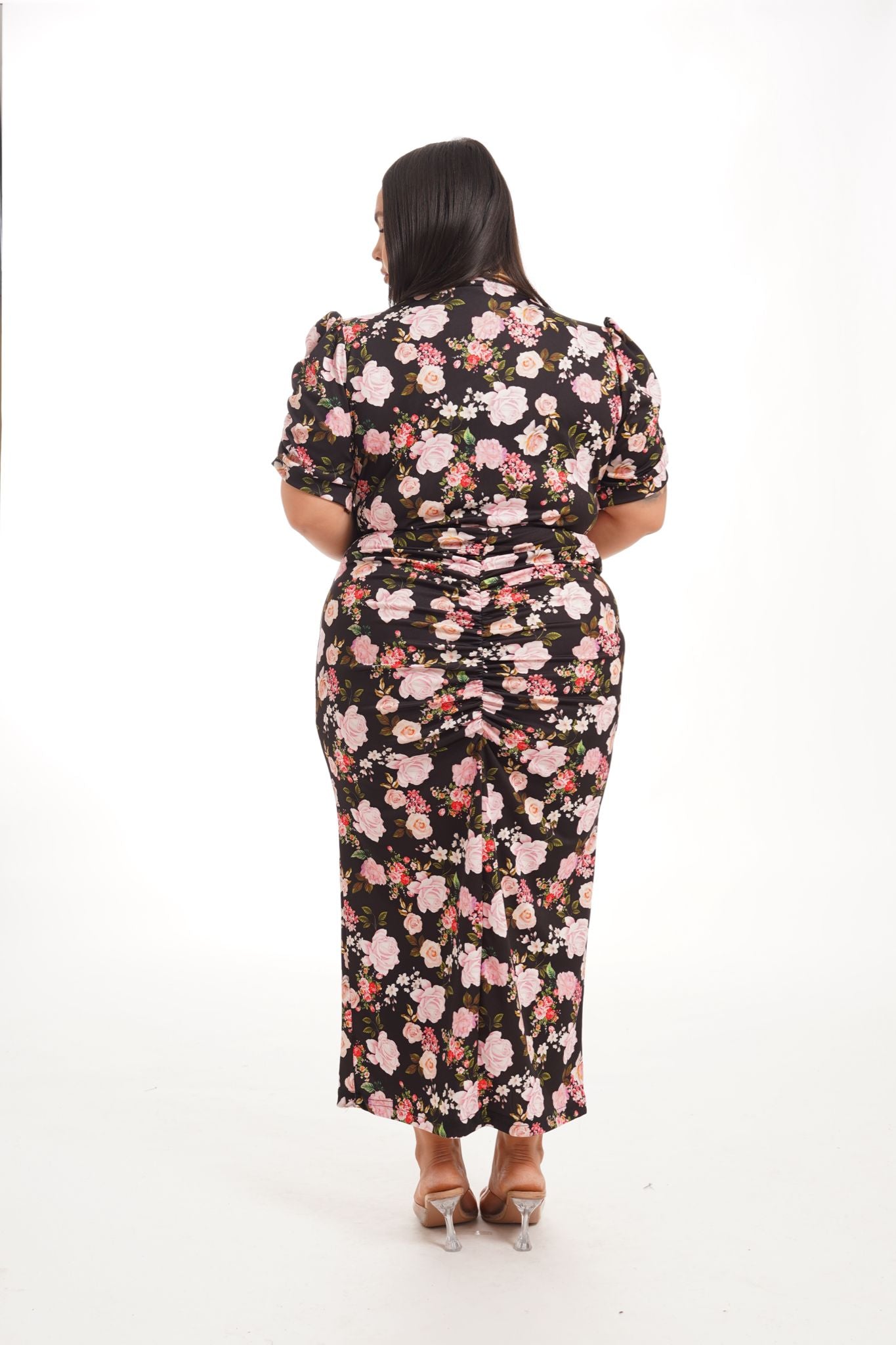 PREORDINE Dress Stefy Fiori Nero