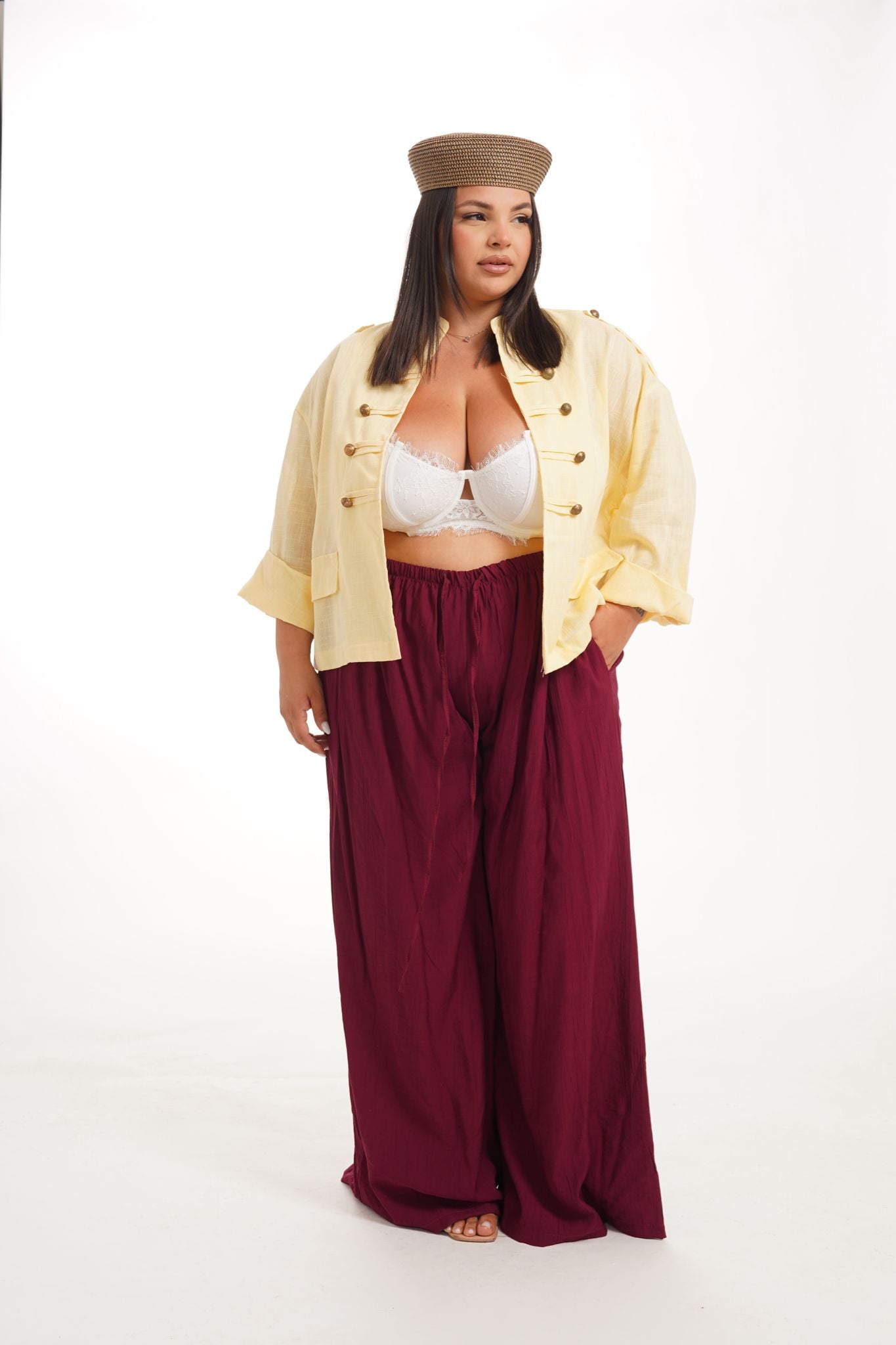 Pantalone Fresh Bordeaux