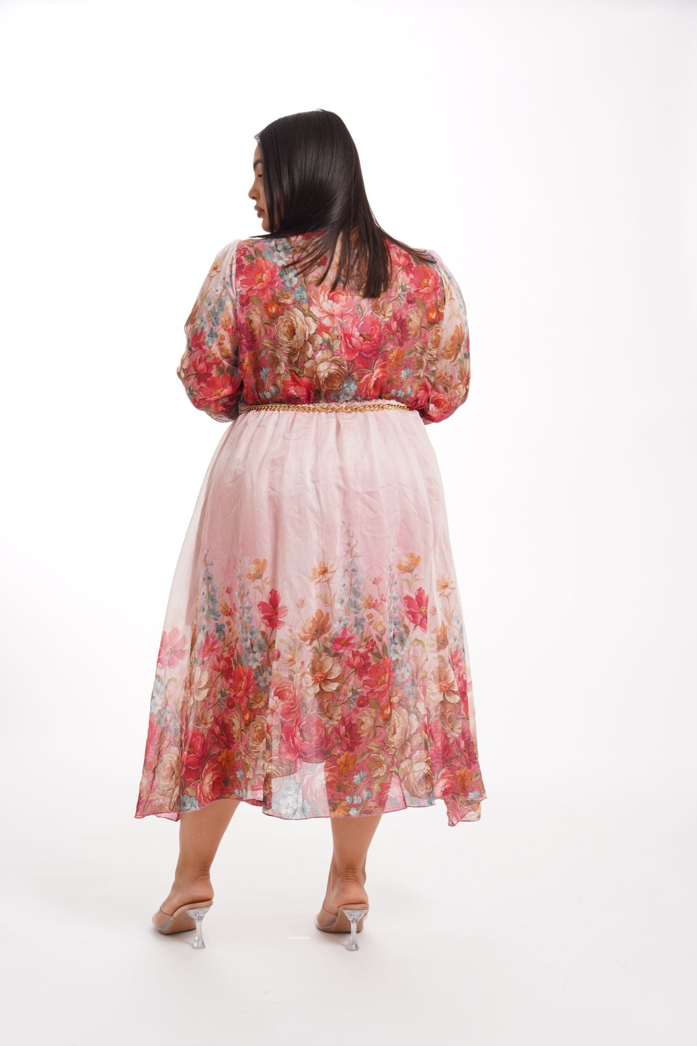 Abito Fiori Rosa
