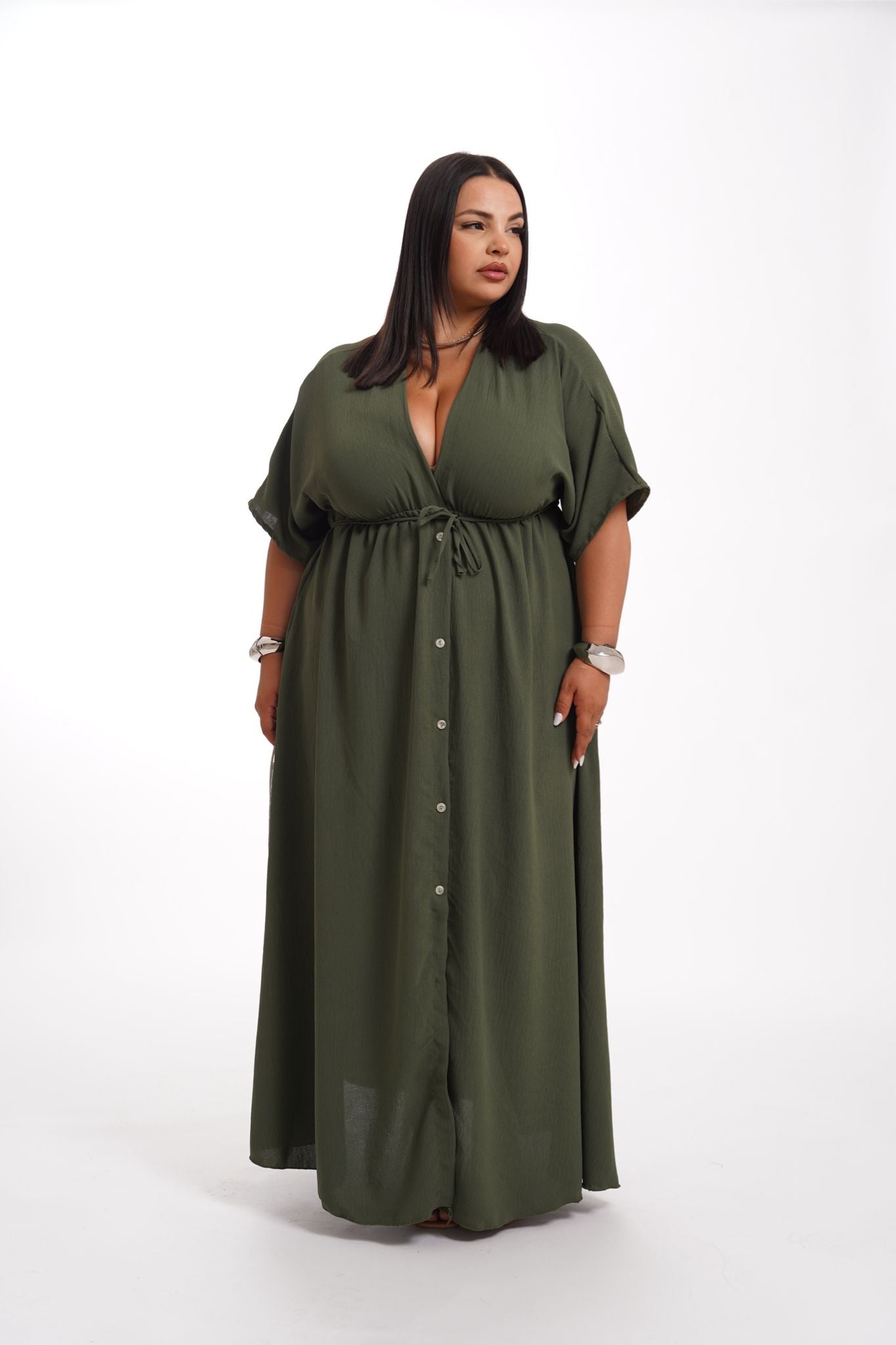 Abito Selena Verde Militare