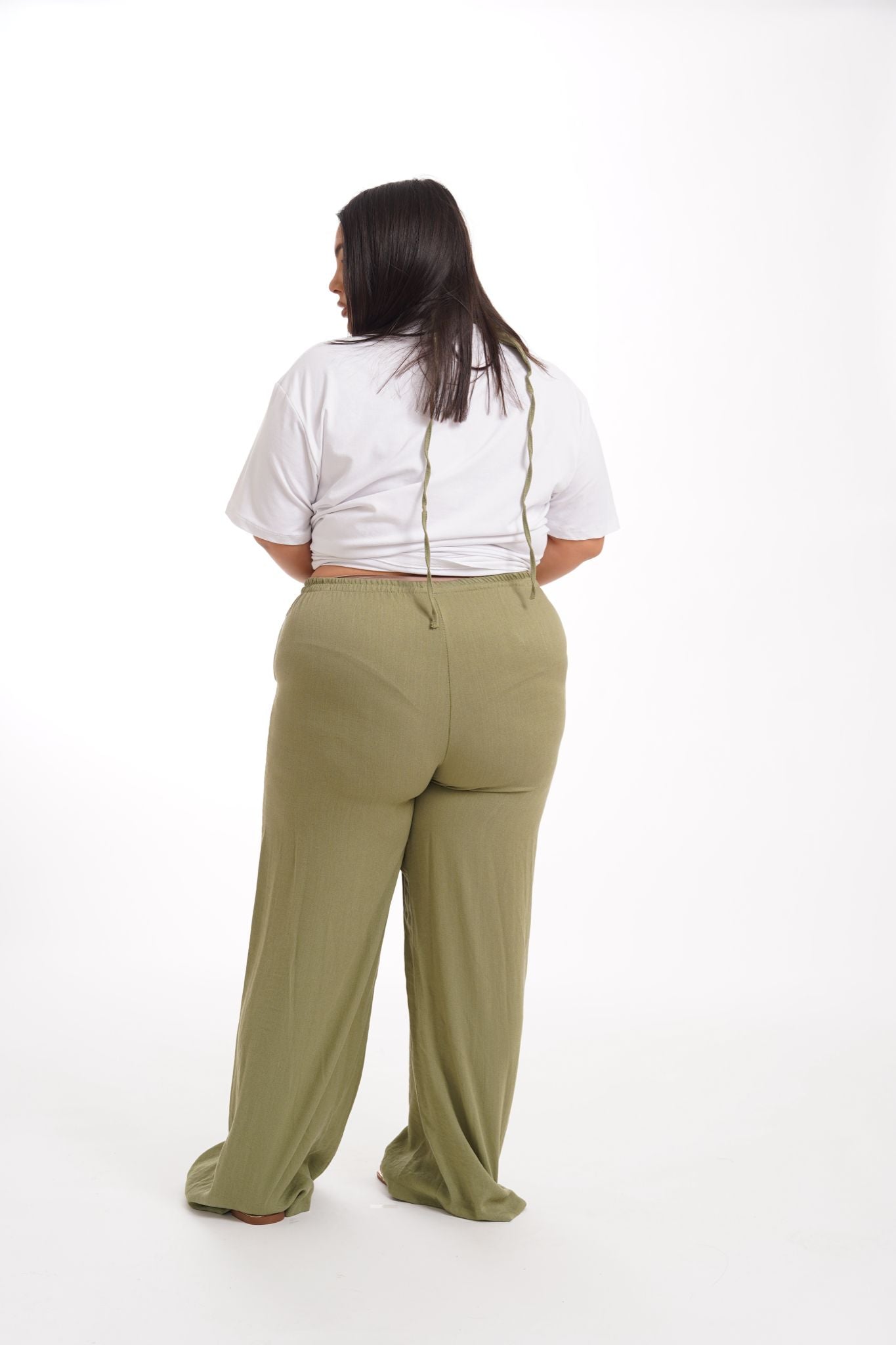 Coordinato Donna Pantalone\Bandana Verde Salvia
