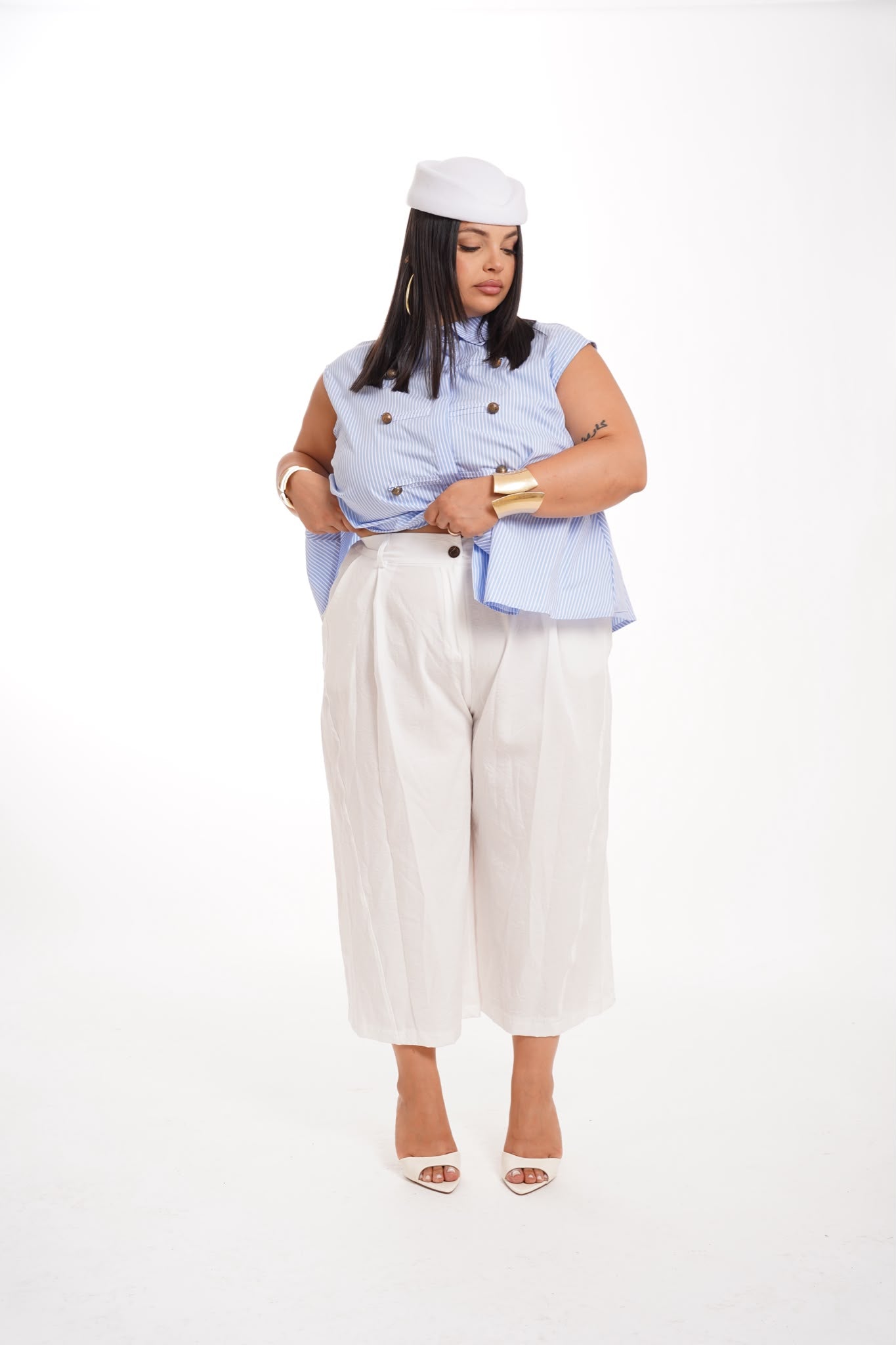 Pantalone Myky Bianco