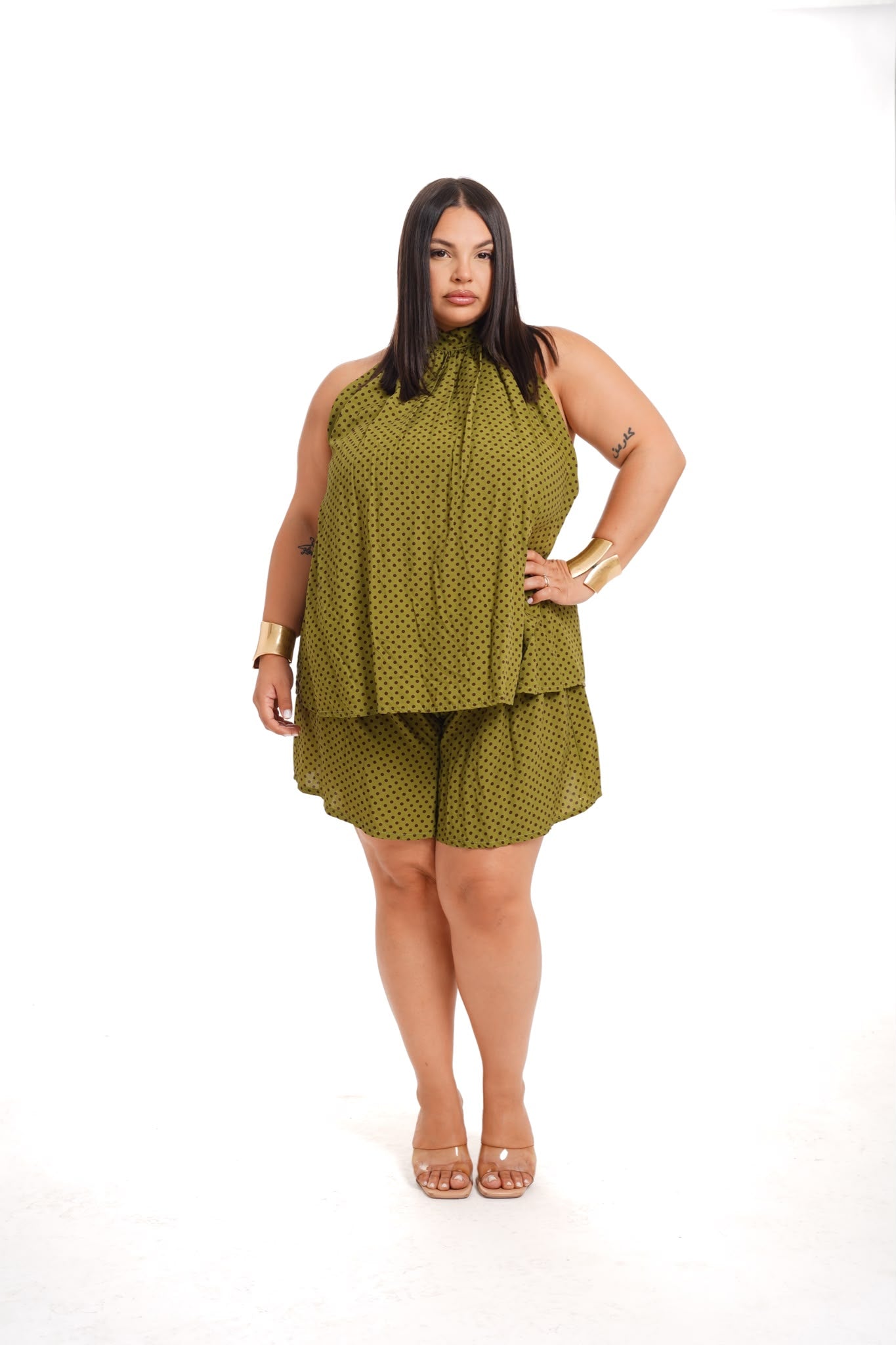 Coordinato Pois Maraea Verde